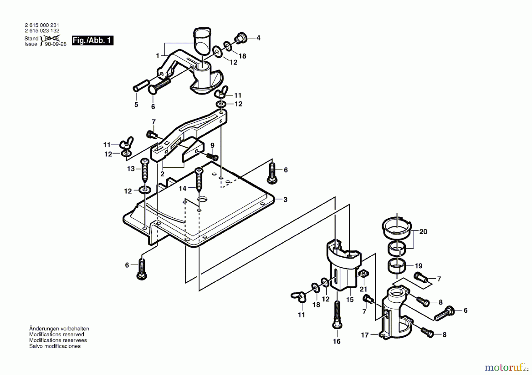  Bosch Werkzeug Frästisch ---- Seite 1