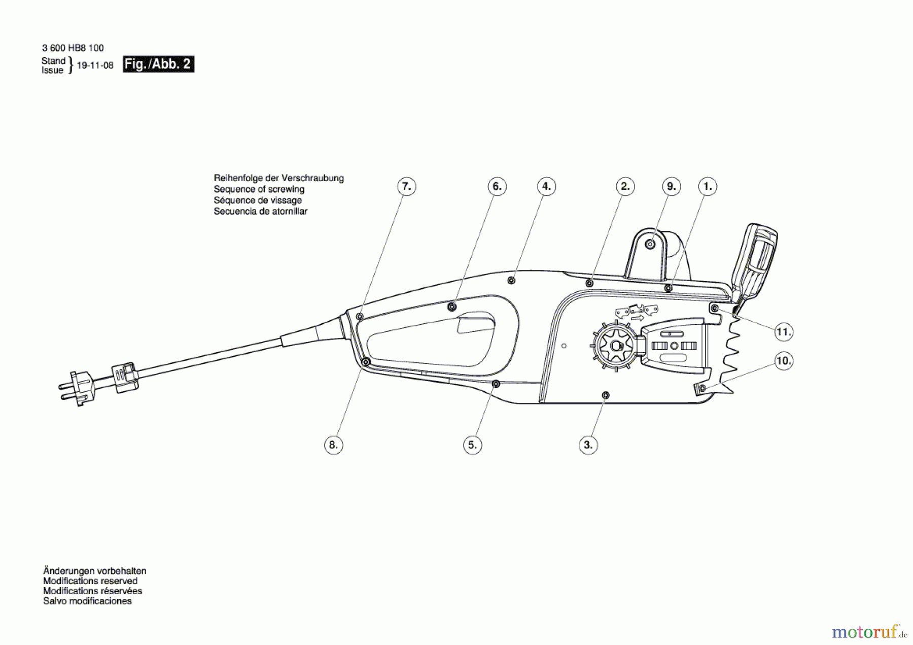  Bosch Gartengeräte Kettensäge UniversalChain 40 Seite 2