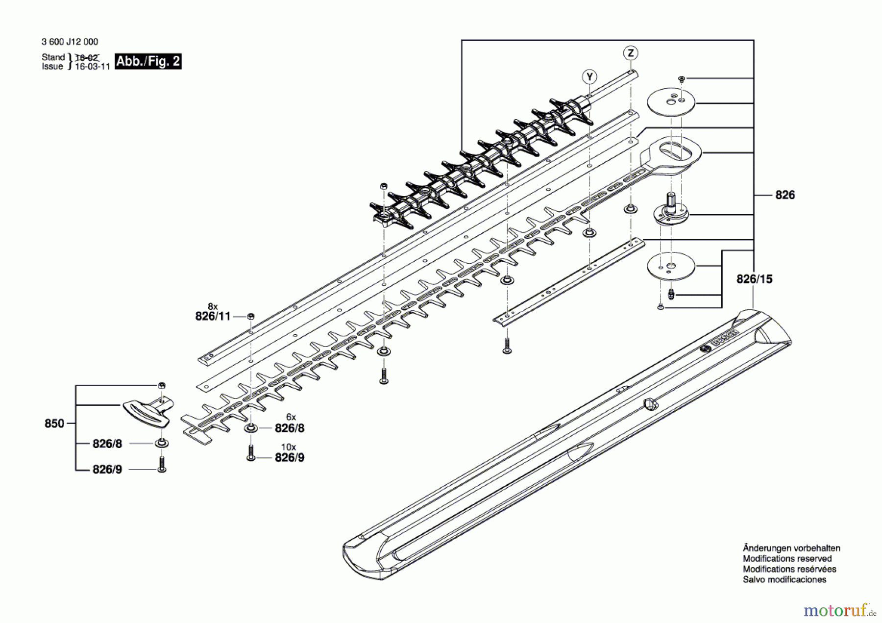  Bosch Gartengeräte Gw-Heckenschere GHE 70 R Seite 2