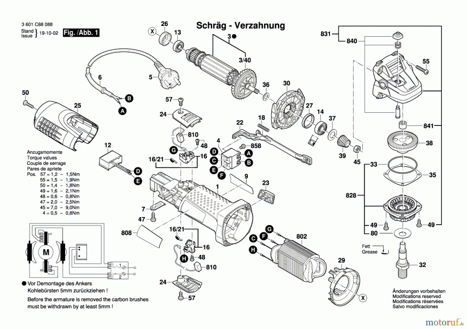  Bosch Werkzeug Winkelschleifer GWS 7-125 Seite 1