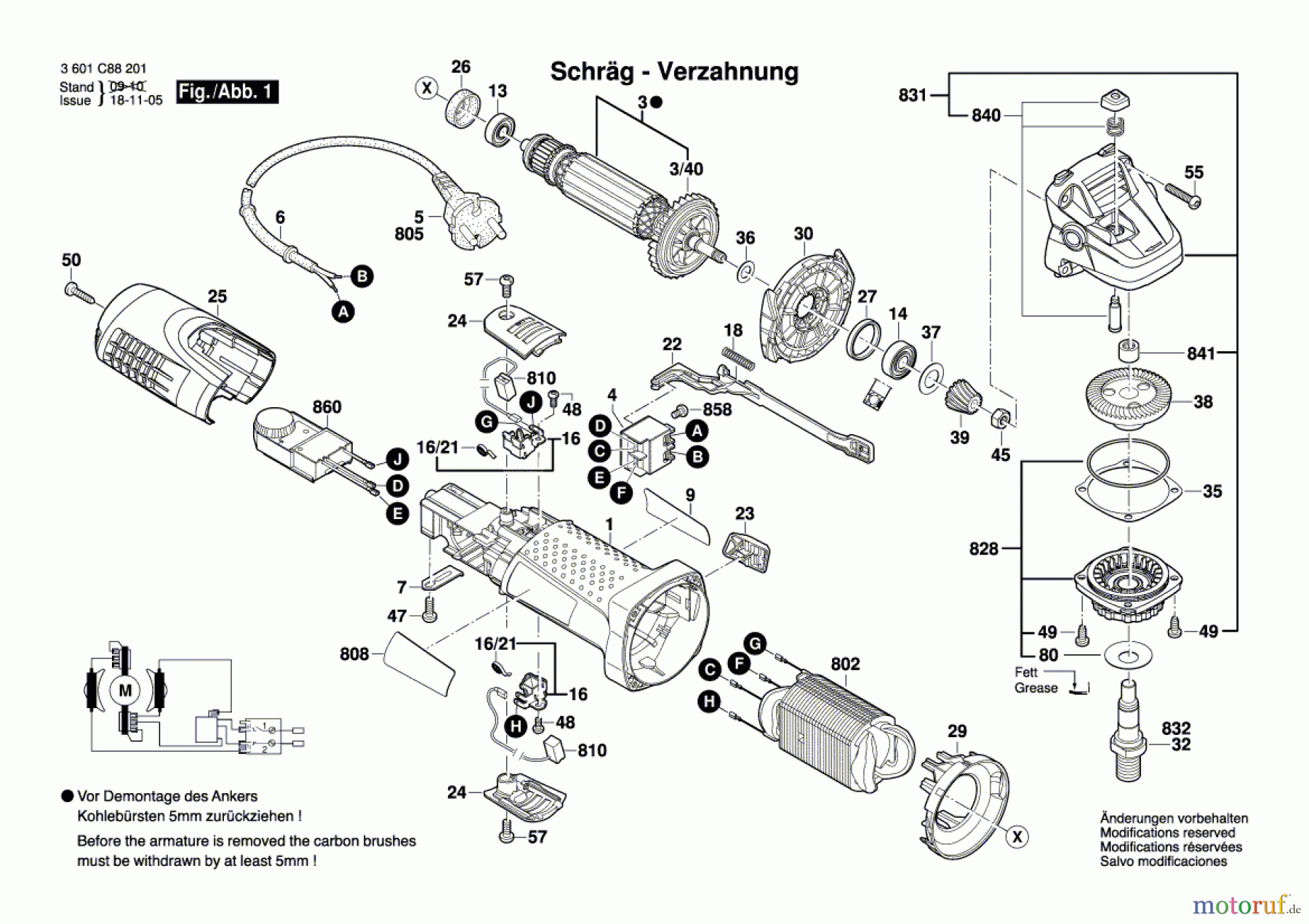  Bosch Werkzeug Winkelschleifer GWS 7-115 E Seite 1