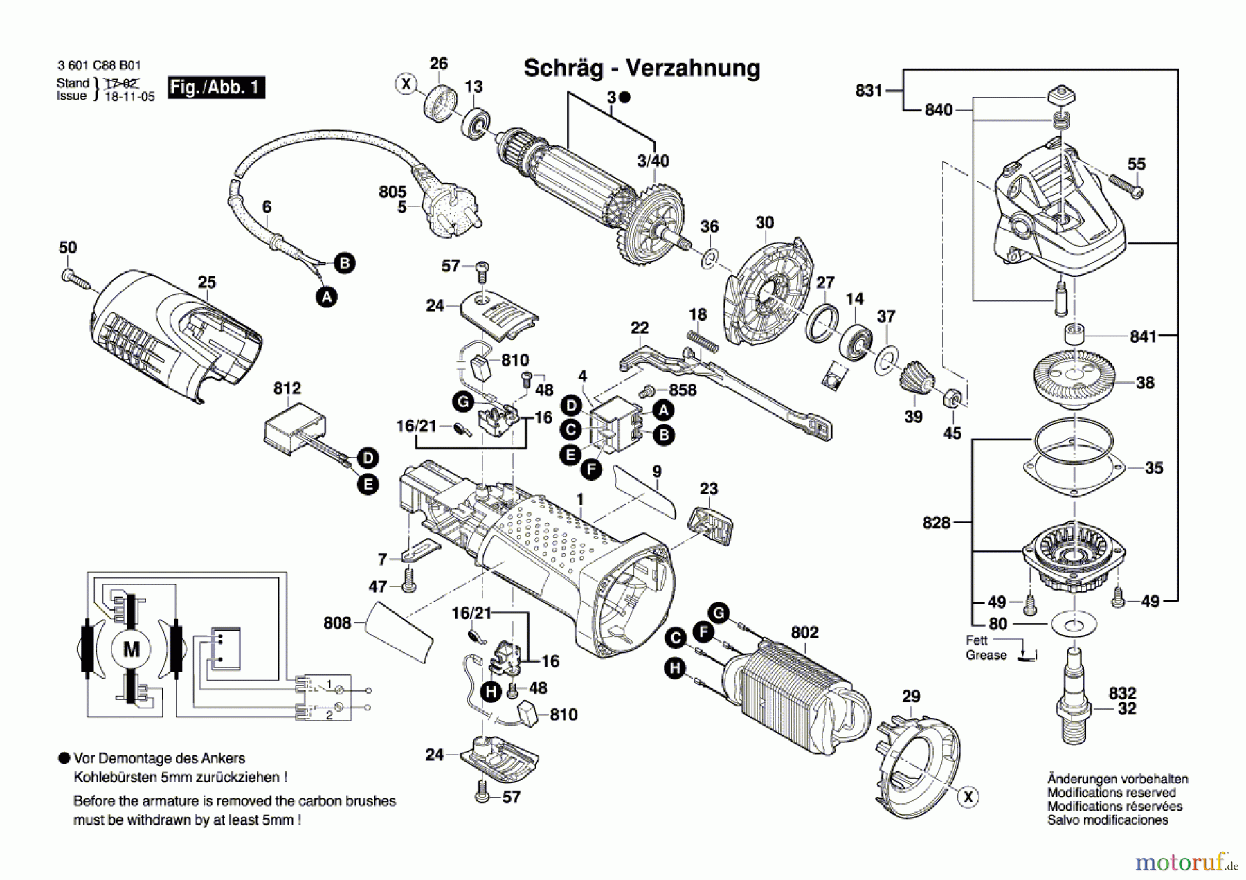 Bosch Werkzeug Winkelschleifer BAG 115-2 Seite 1