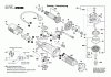 Bosch Winkelschleifer EWS 7-125-E BASIC Spareparts Seite 1