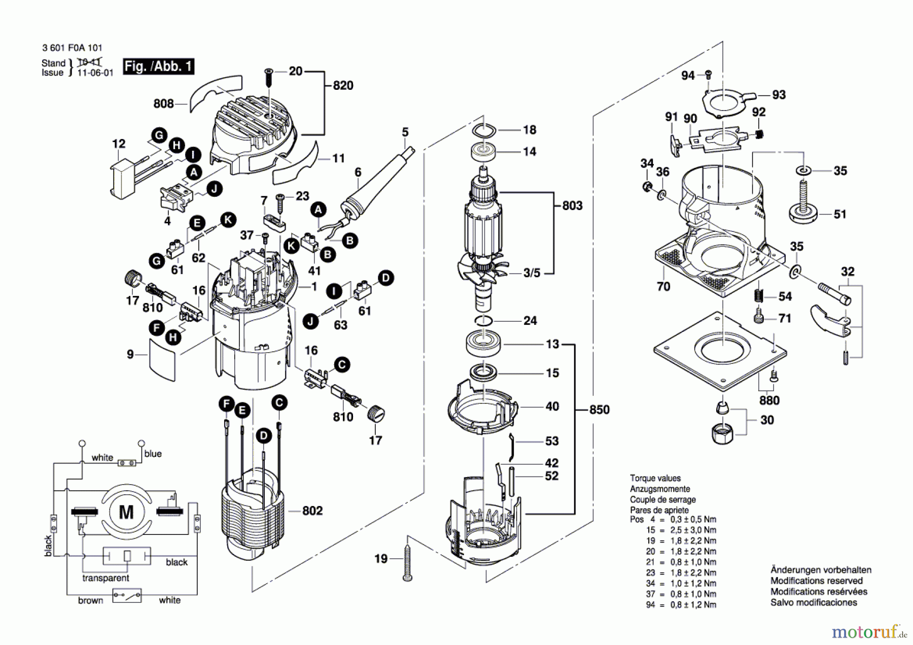  Bosch Werkzeug Oberfräse GKF 600 Seite 1