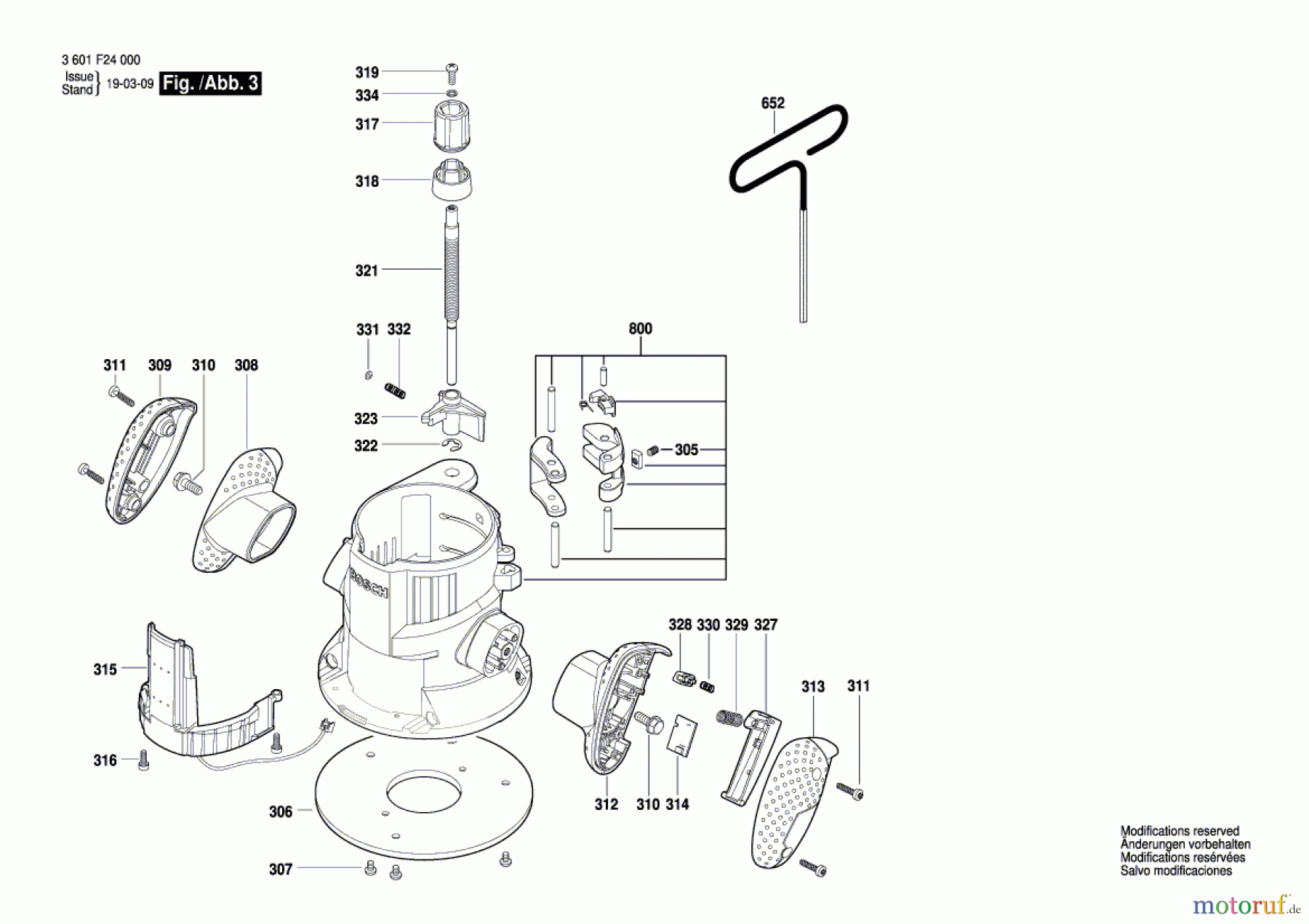  Bosch Werkzeug Oberfräse GOF 1600 CE Seite 3