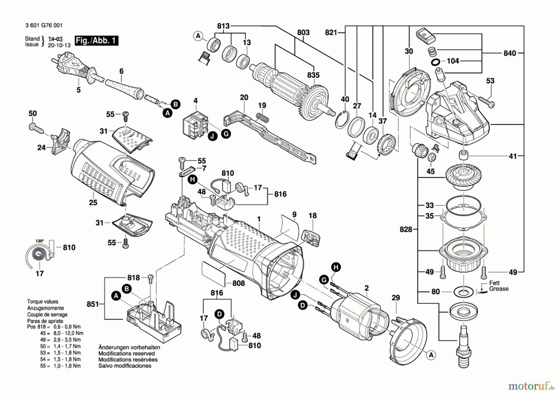  Bosch Werkzeug Betonschleifer GBR 15 CAG Seite 1