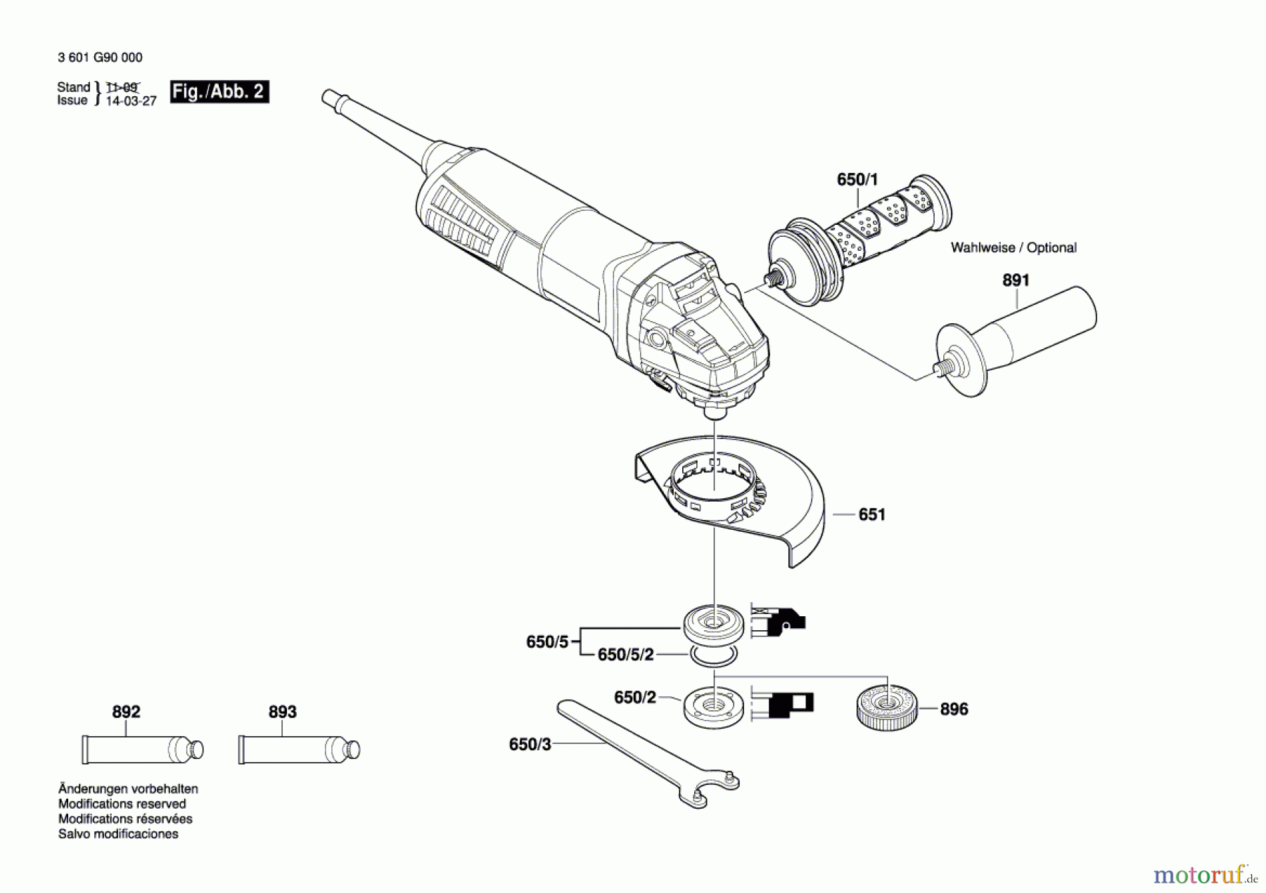  Bosch Werkzeug Winkelschleifer GWS 9-125 Seite 2