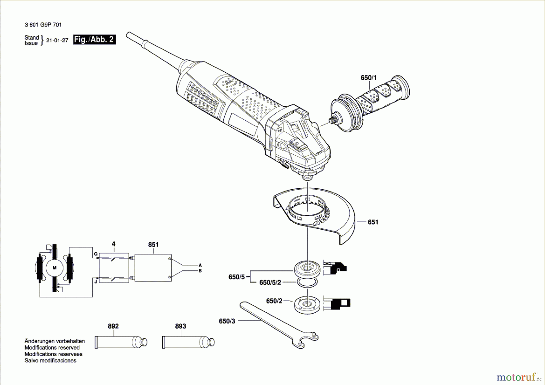  Bosch Werkzeug Winkelschleifer GWS19 CIE 125mm (3M) Seite 2