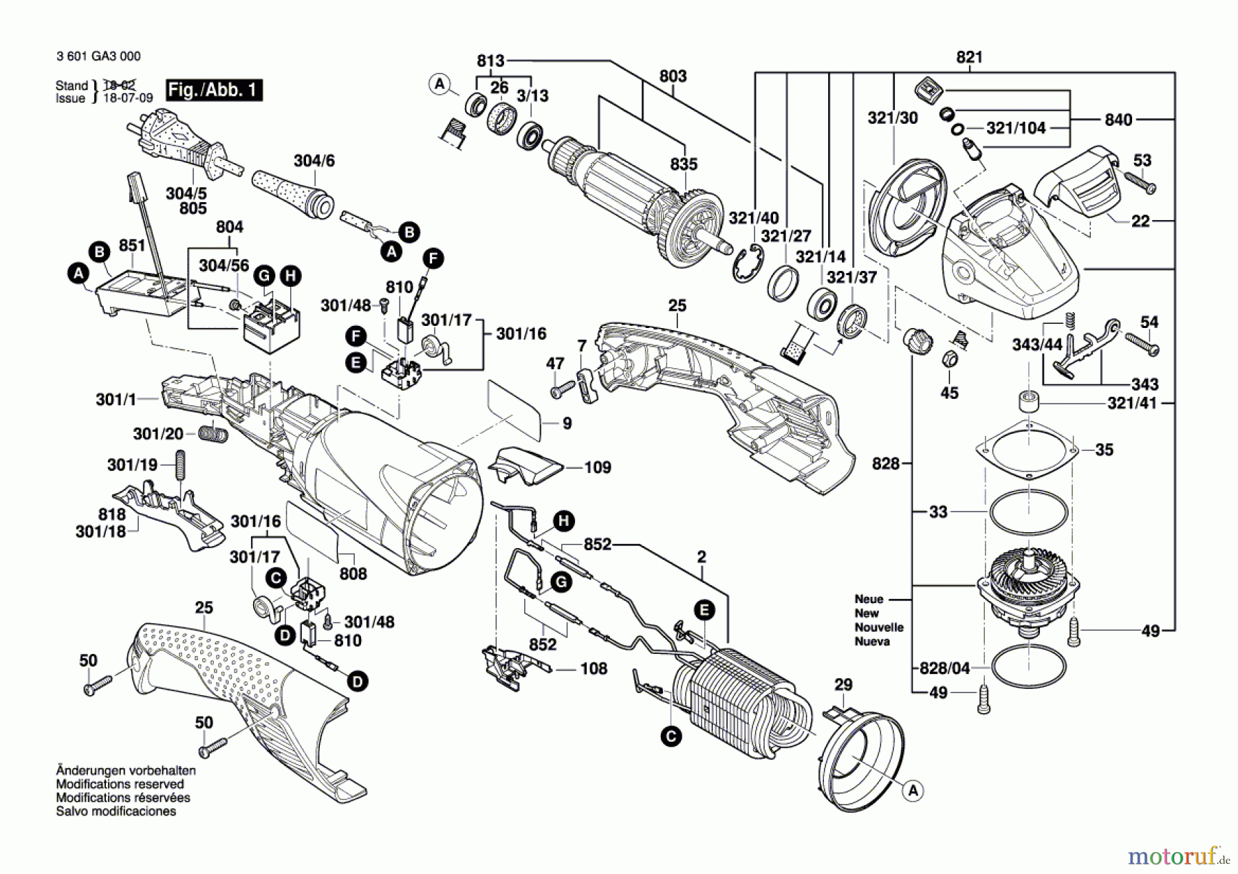  Bosch Werkzeug Winkelschleifer GWS 18-150 L Seite 1