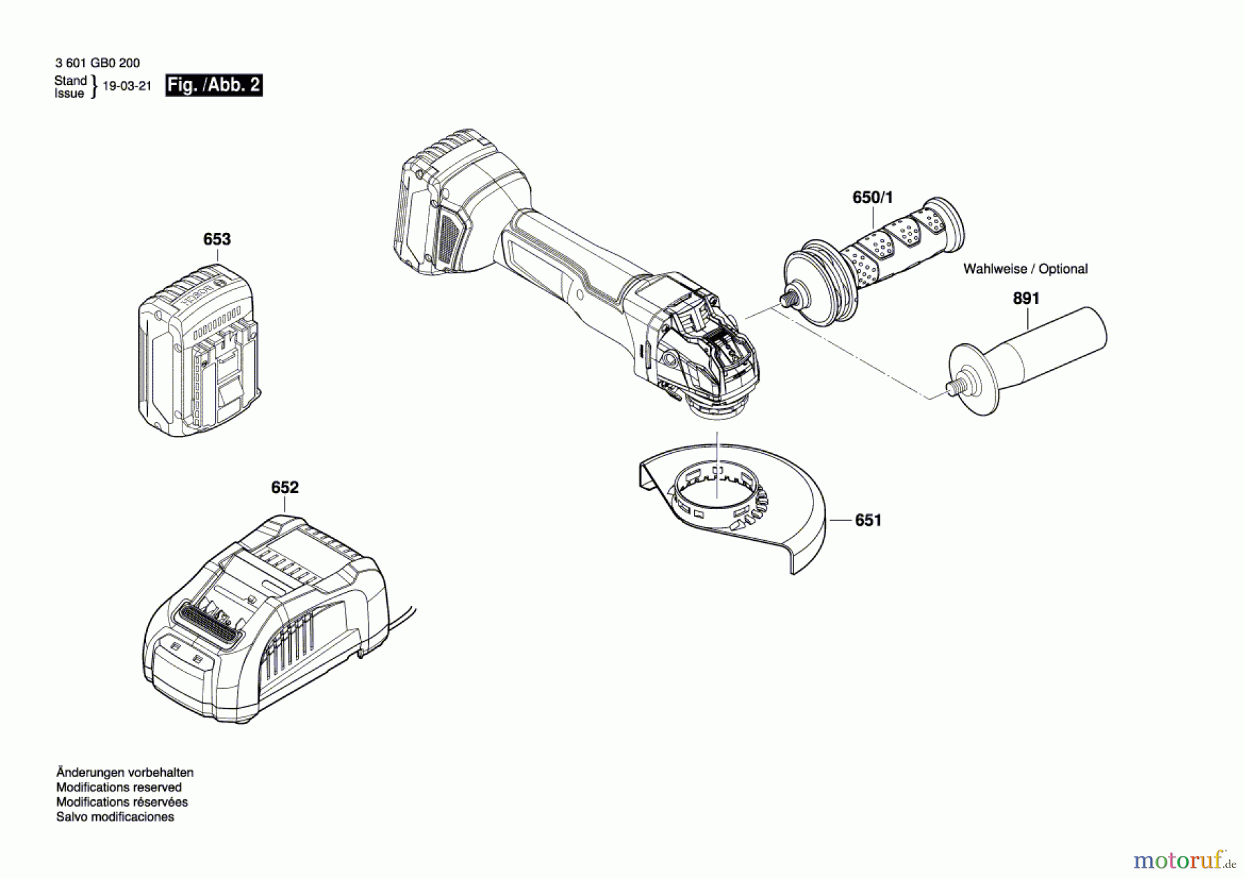  Bosch Akku Werkzeug Akku-Winkelschleifer GWX 18V-10 C Seite 2