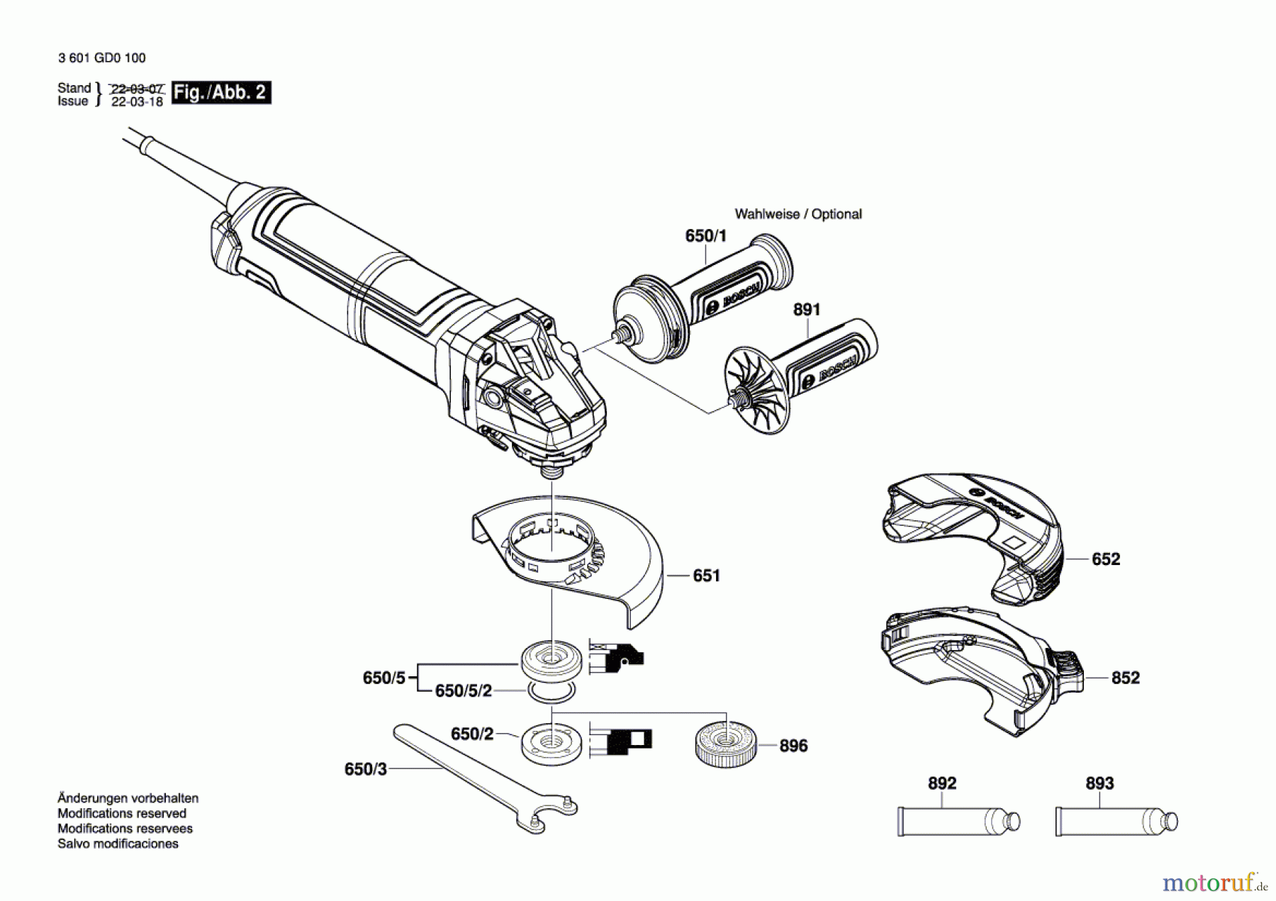  Bosch Werkzeug Winkelschleifer GWS 14-125 S Seite 2