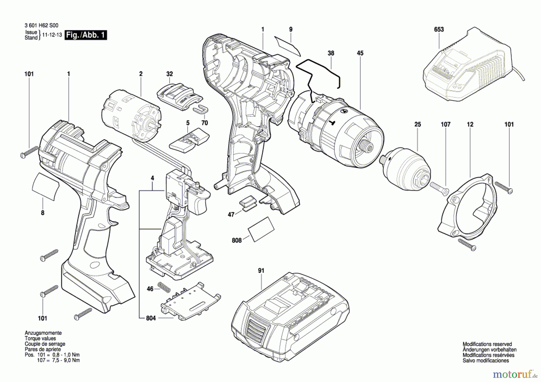  Bosch Akku Werkzeug Akku-Schrauber IDI 246 Seite 1