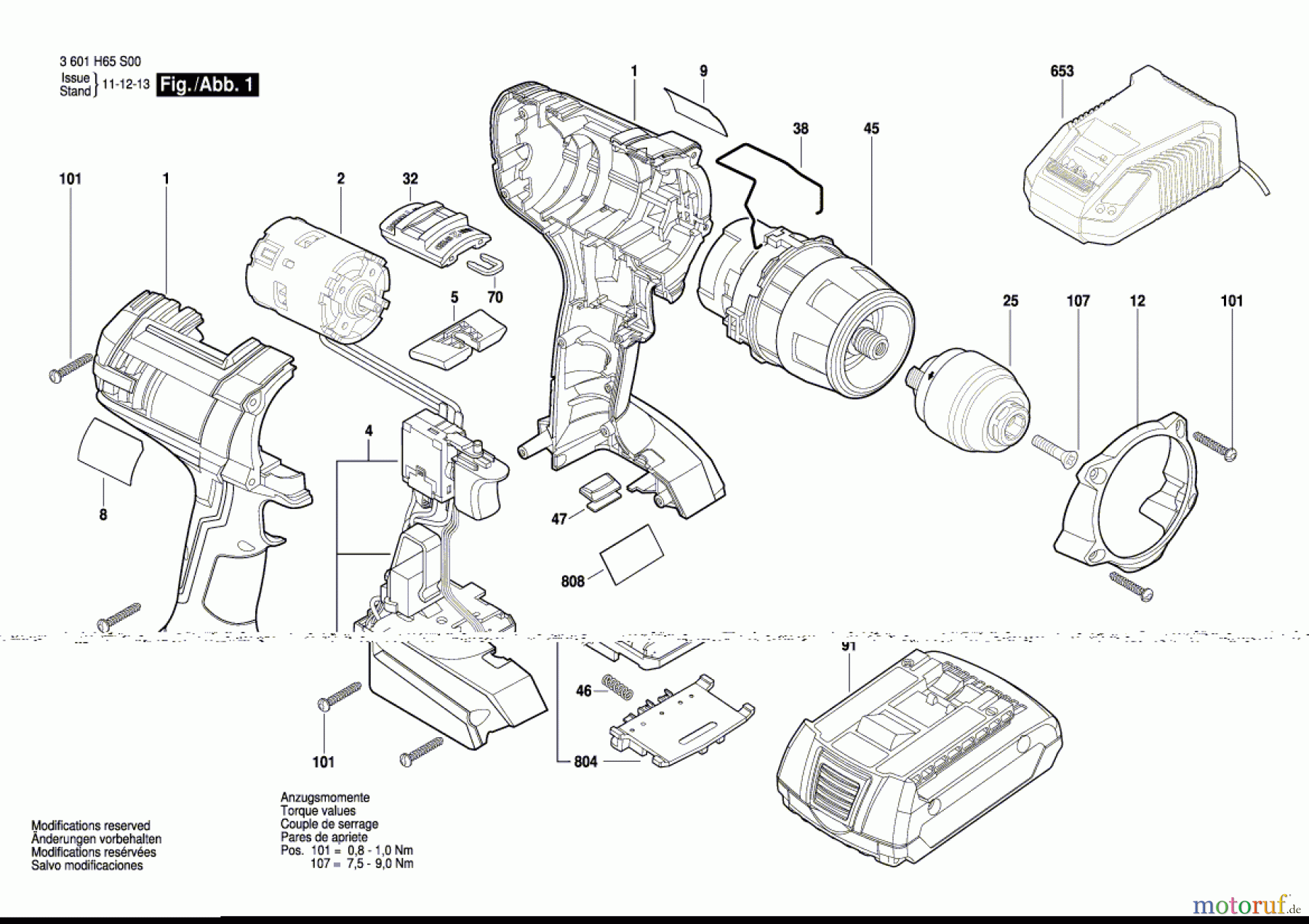  Bosch Akku Werkzeug Akku-Schrauber HDI 246 Seite 1