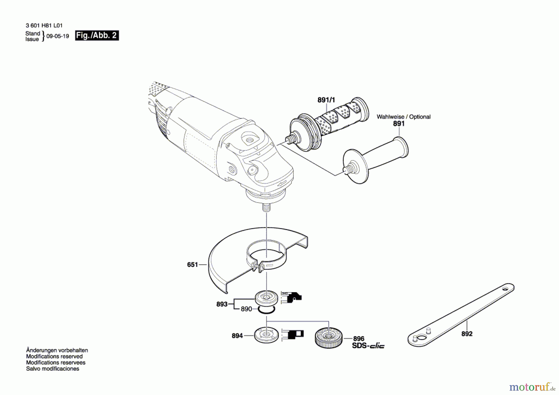  Bosch Werkzeug Winkelschleifer GWS 230 H Seite 2