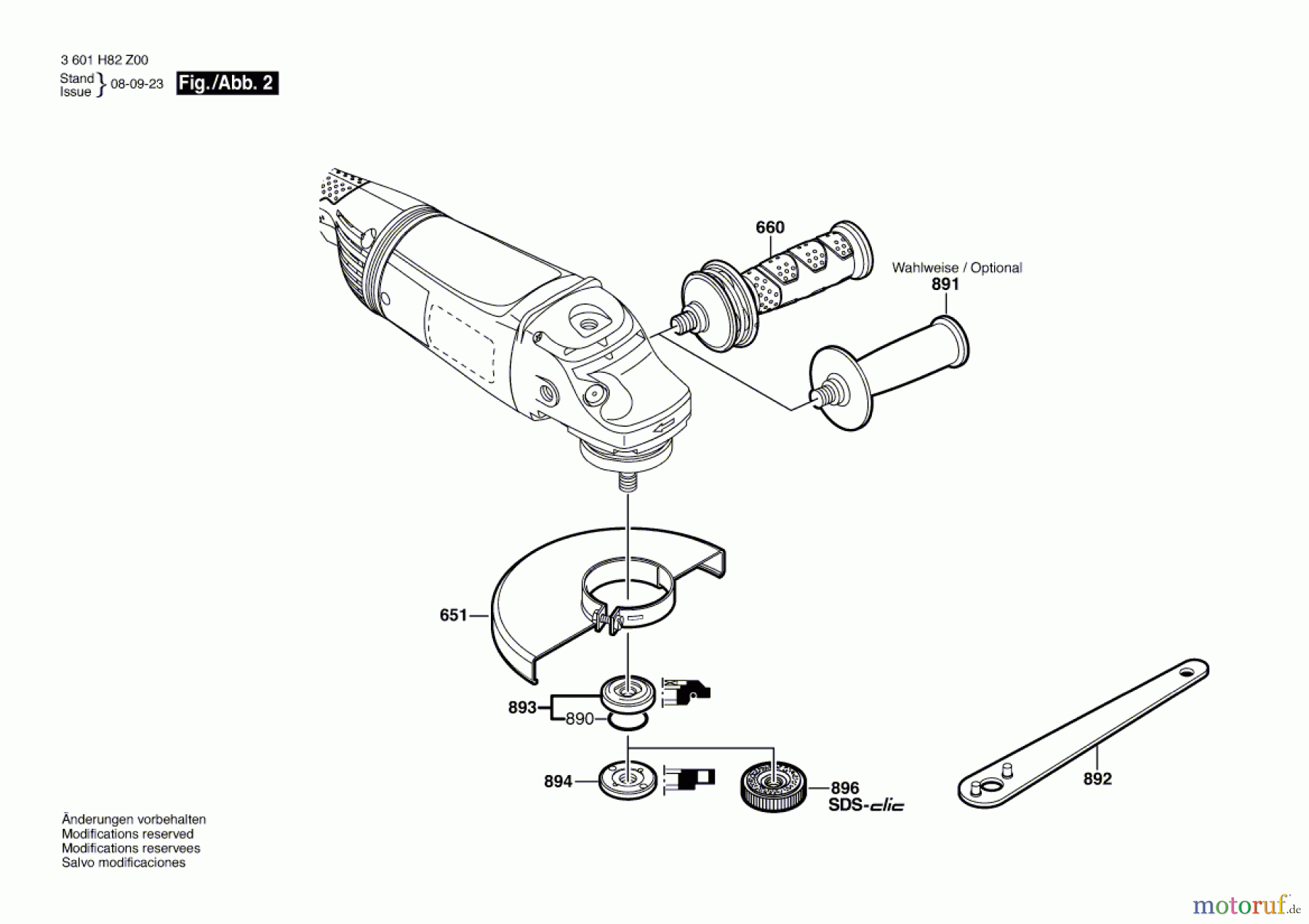  Bosch Werkzeug Winkelschleifer GWS 22-230 H Seite 2