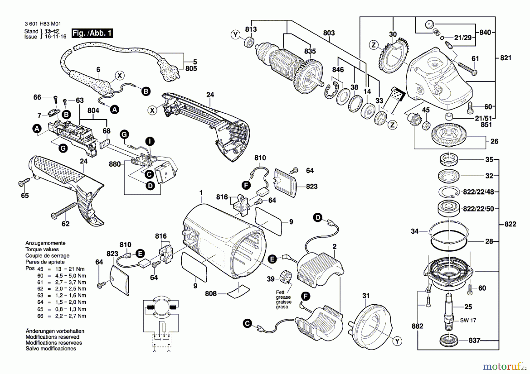  Bosch Werkzeug Winkelschleifer GWS 24-23 JH Seite 1