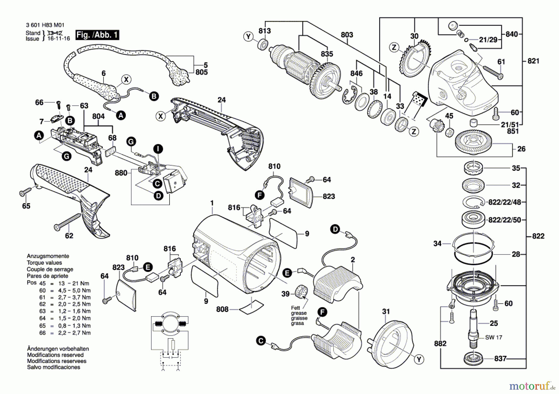  Bosch Werkzeug Winkelschleifer GWS 24-230 JH Seite 1