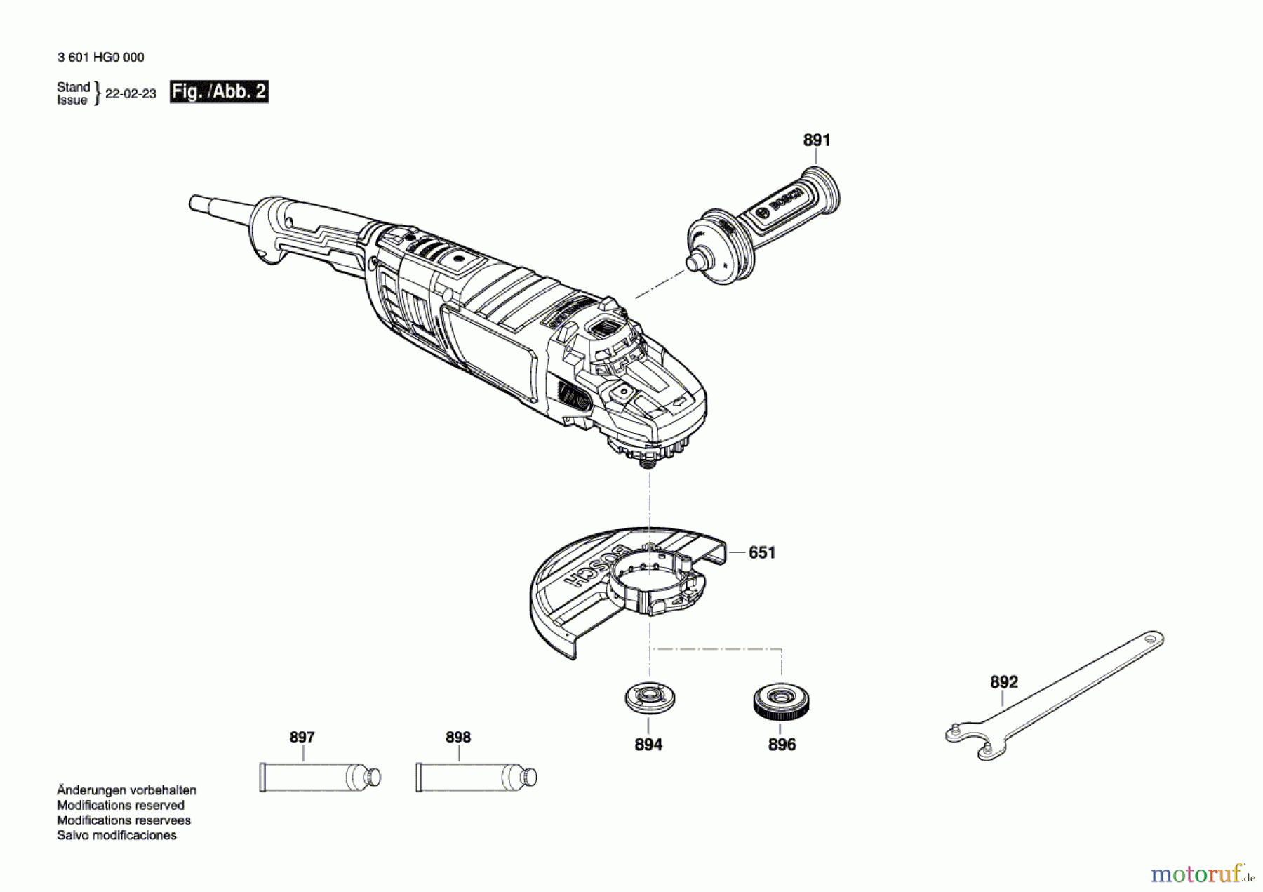  Bosch Werkzeug Winkelschleifer GWS 30-230 PB Seite 2