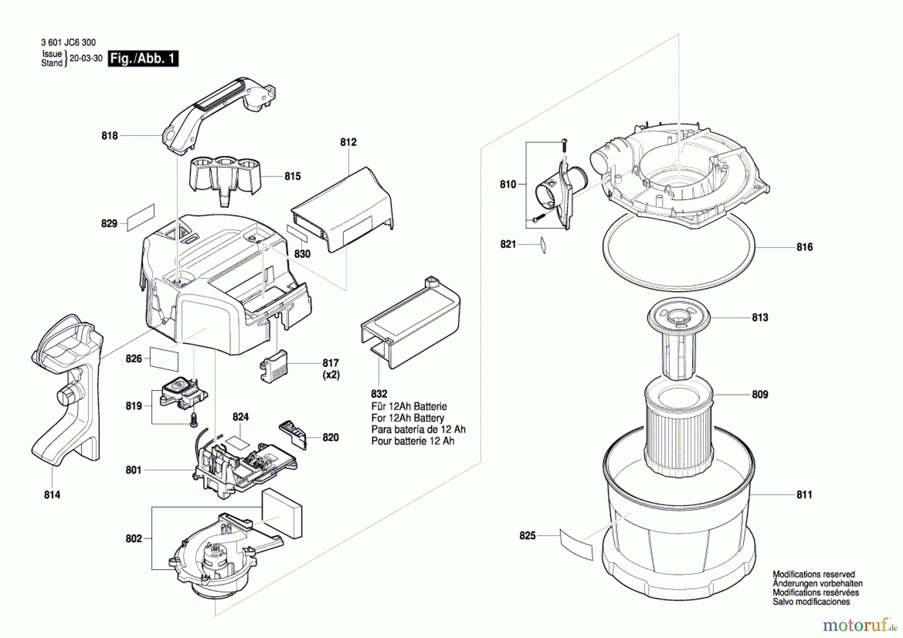  Bosch Akku Werkzeug Akku-Sauger GAS 18V-10L Seite 1