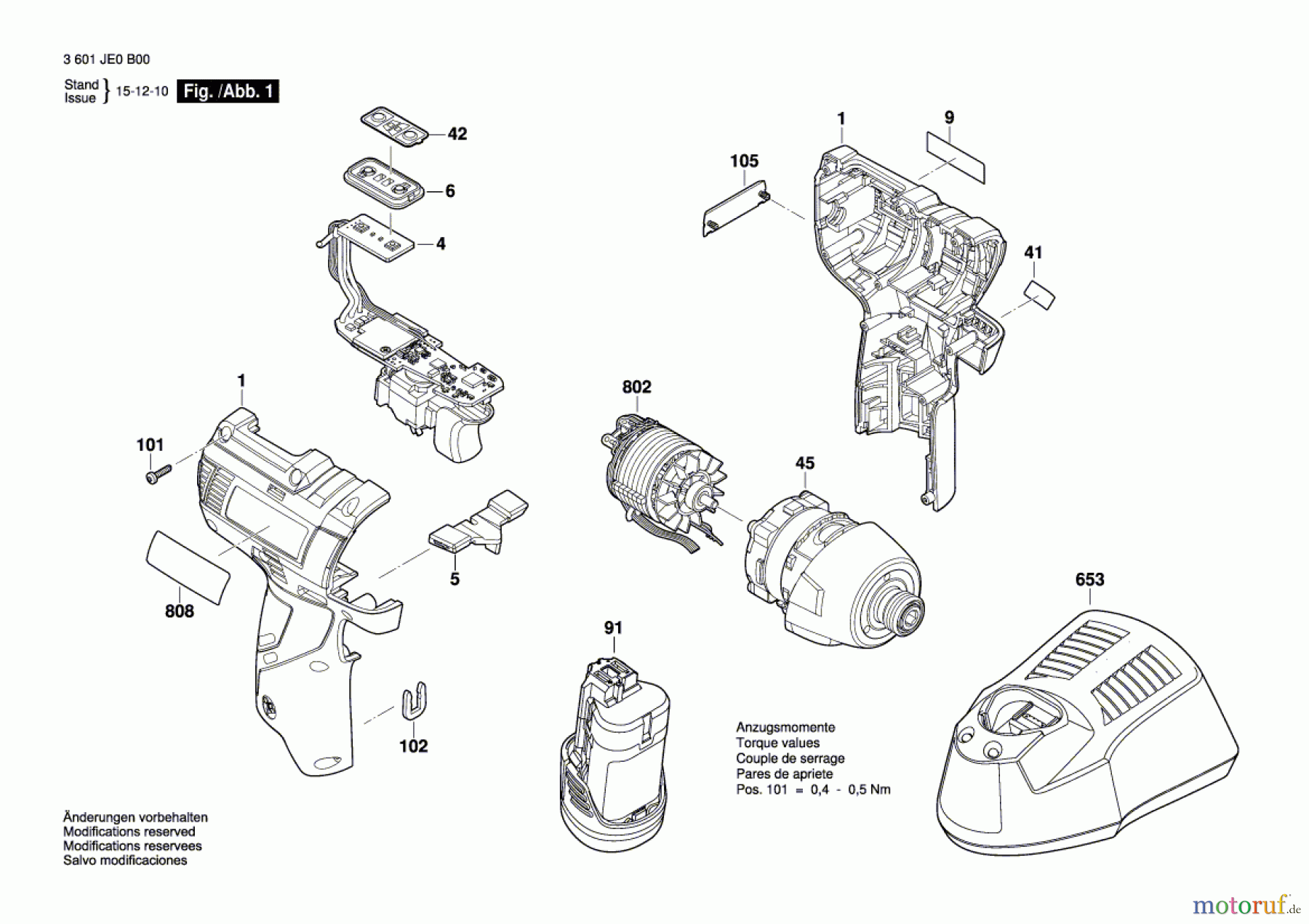  Bosch Werkzeug Schlagschrauber BACIS 10,8 V BL LI Seite 1