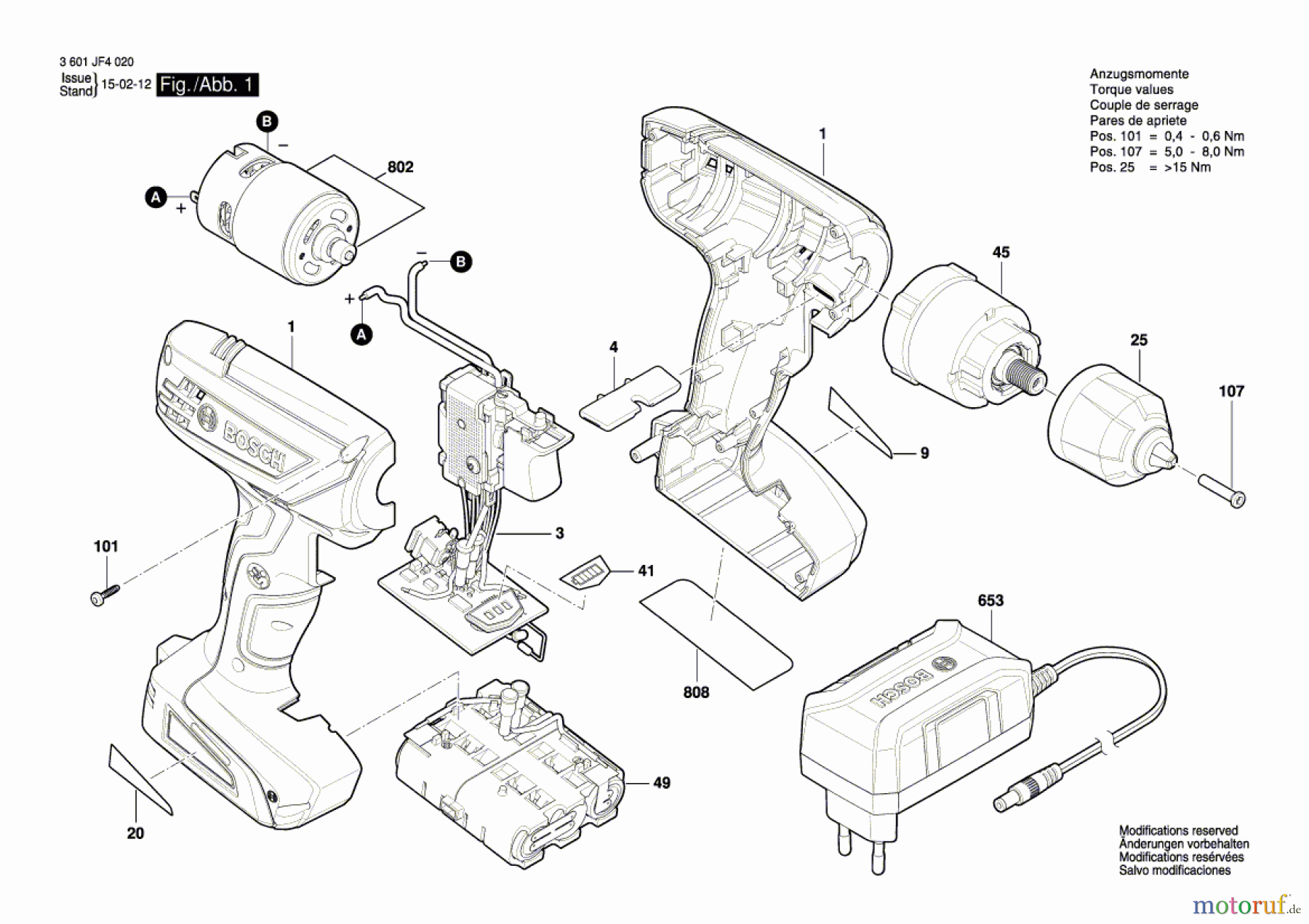  Bosch Akku Werkzeug Akku-Bohrschrauber GSR 1000 Seite 1