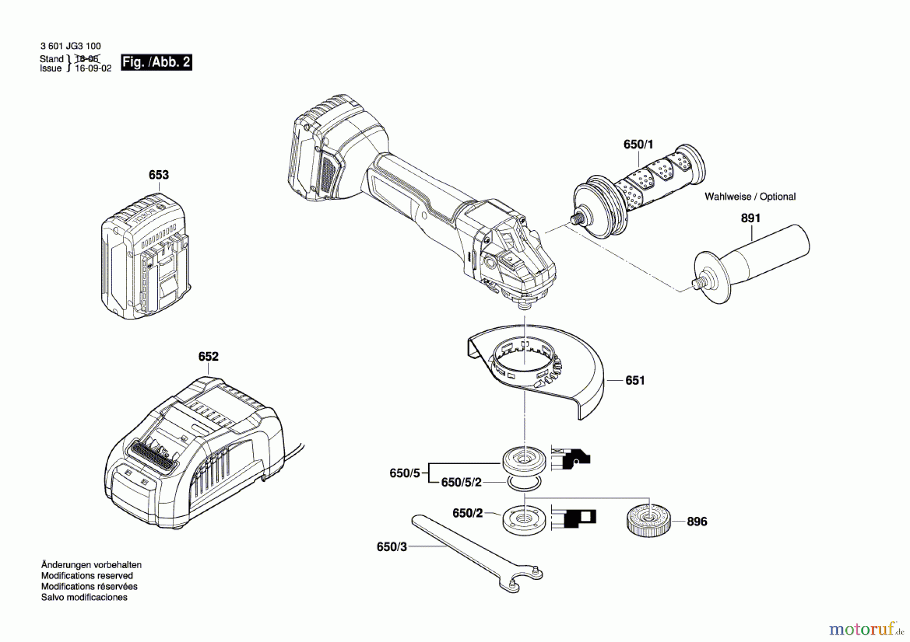  Bosch Akku Werkzeug Akku-Winkelschleifer GWS 18V-125 C Seite 2