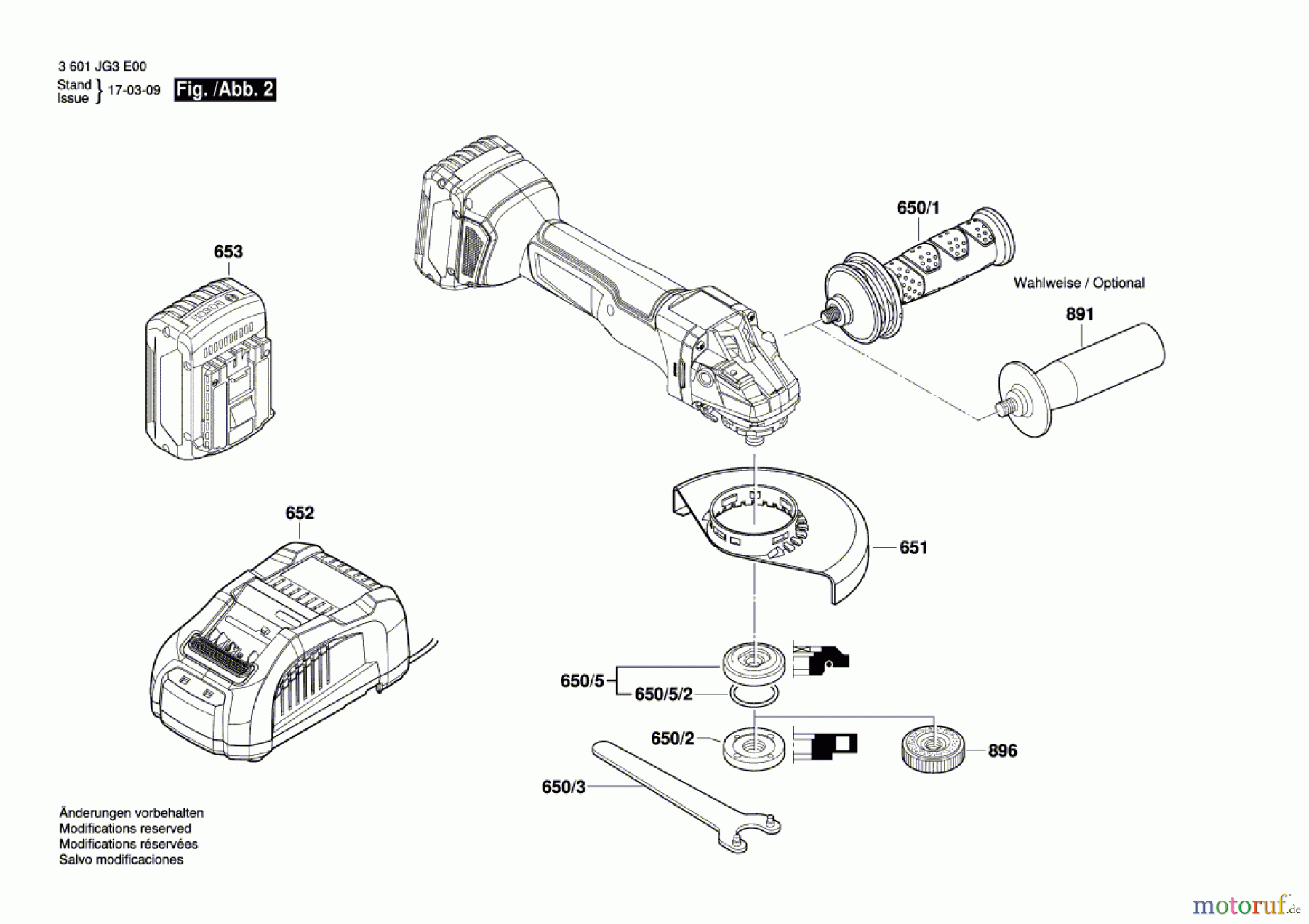  Bosch Akku Werkzeug Akku-Winkelschleifer GWS 18V-45PSC Seite 2