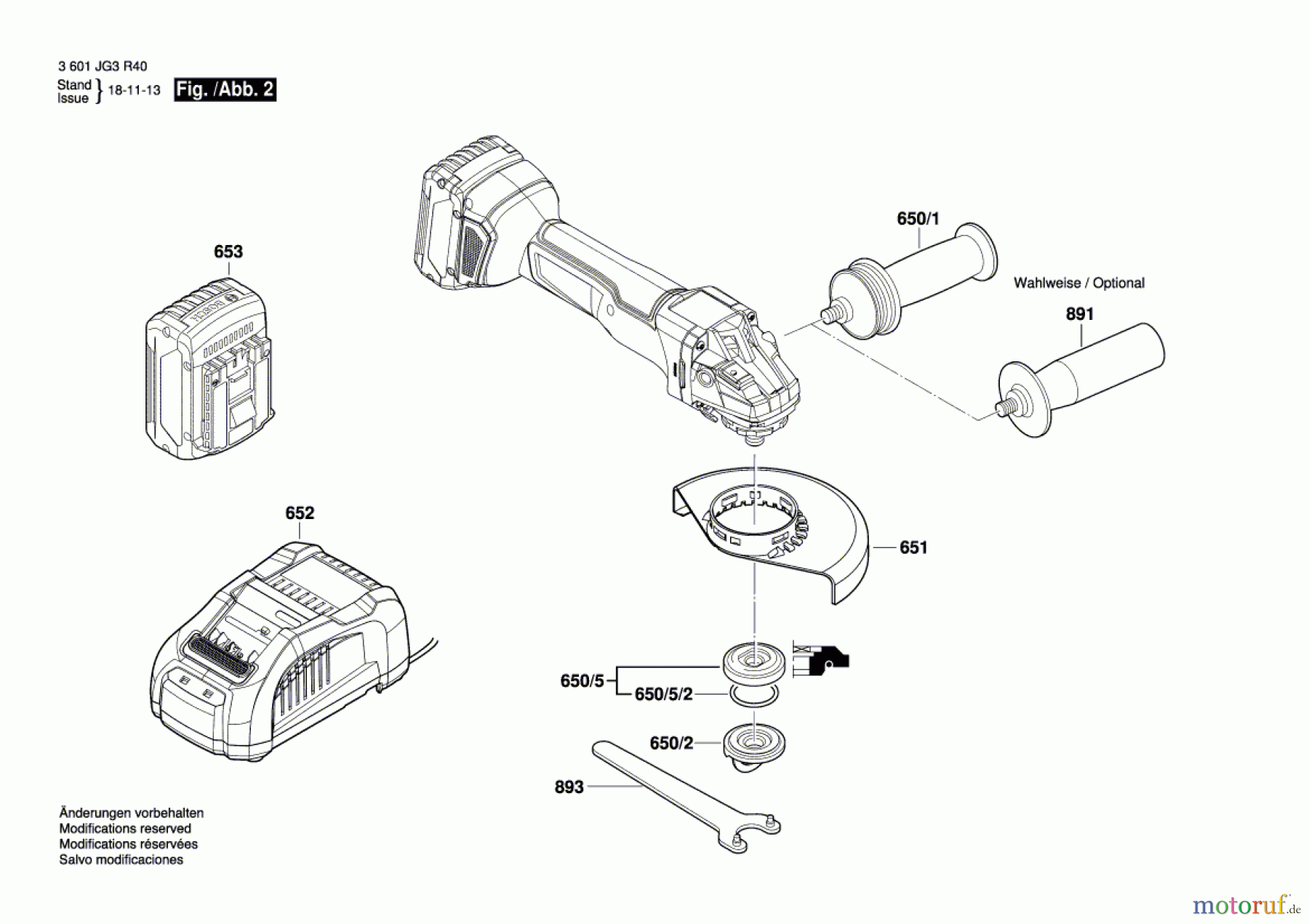  Bosch Akku Werkzeug Akku-Winkelschleifer CBAGR18 Seite 2