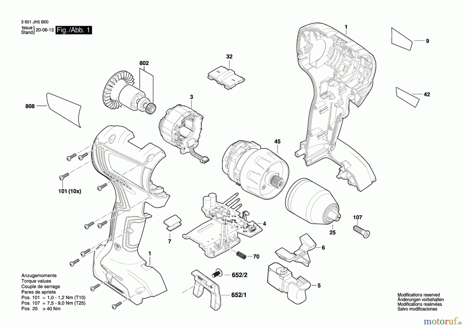  Bosch Akku Werkzeug Akku-Bohrschrauber BACSDB-1 18V Seite 1