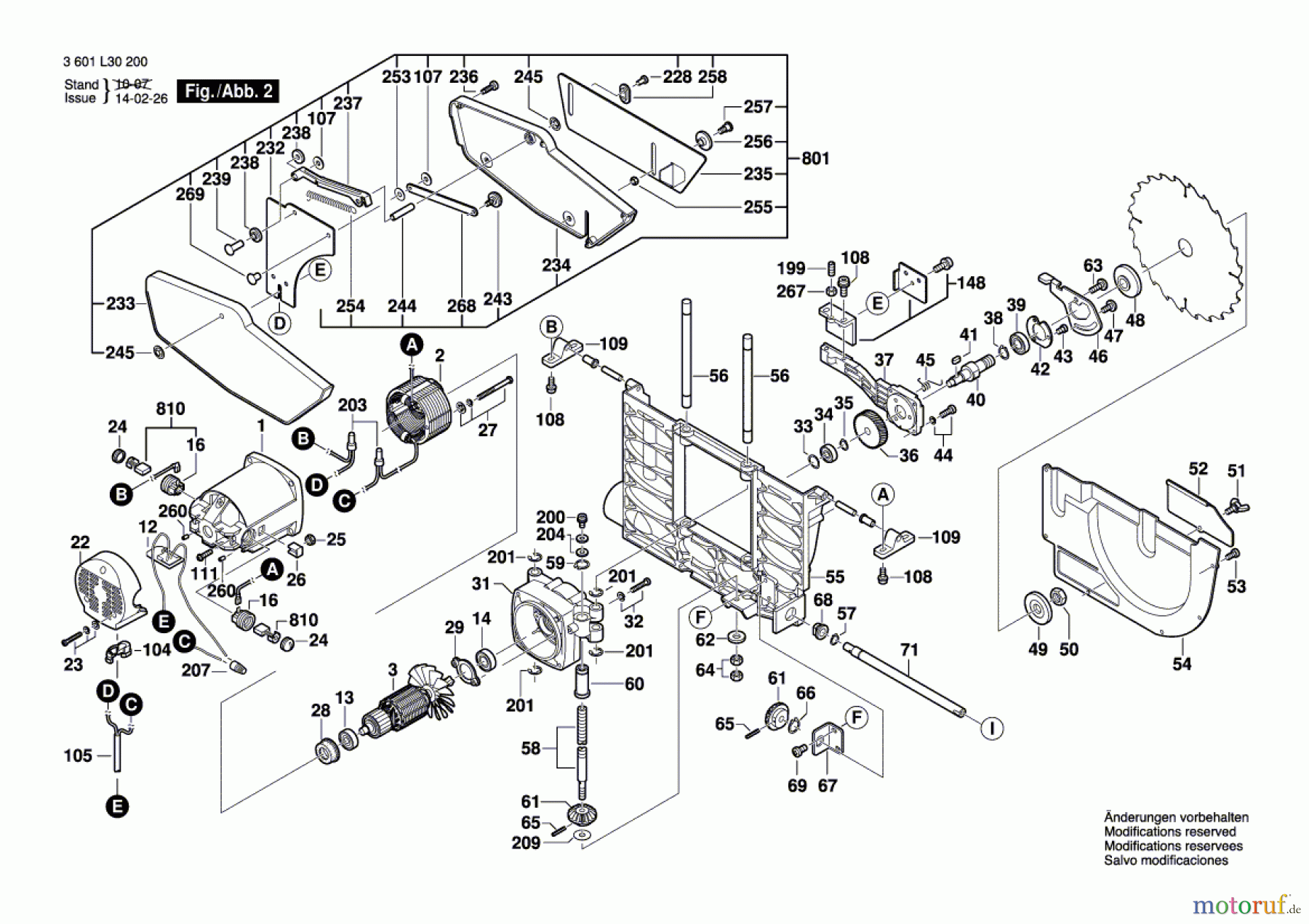  Bosch Werkzeug Tischkreissäge GTS 10 Seite 2