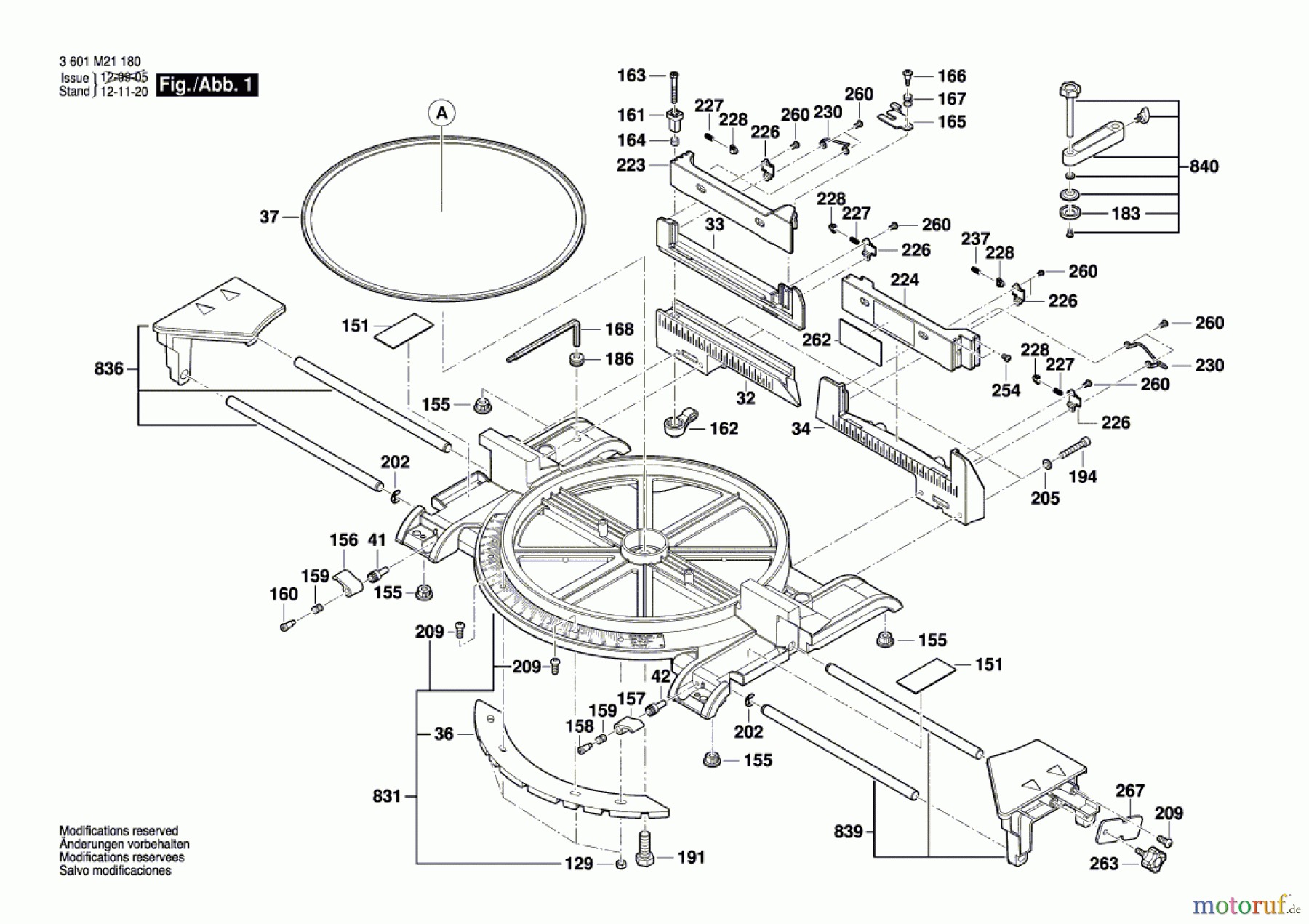  Bosch Werkzeug Kapp-/Gehrungssäge GCM 12 MX Seite 1