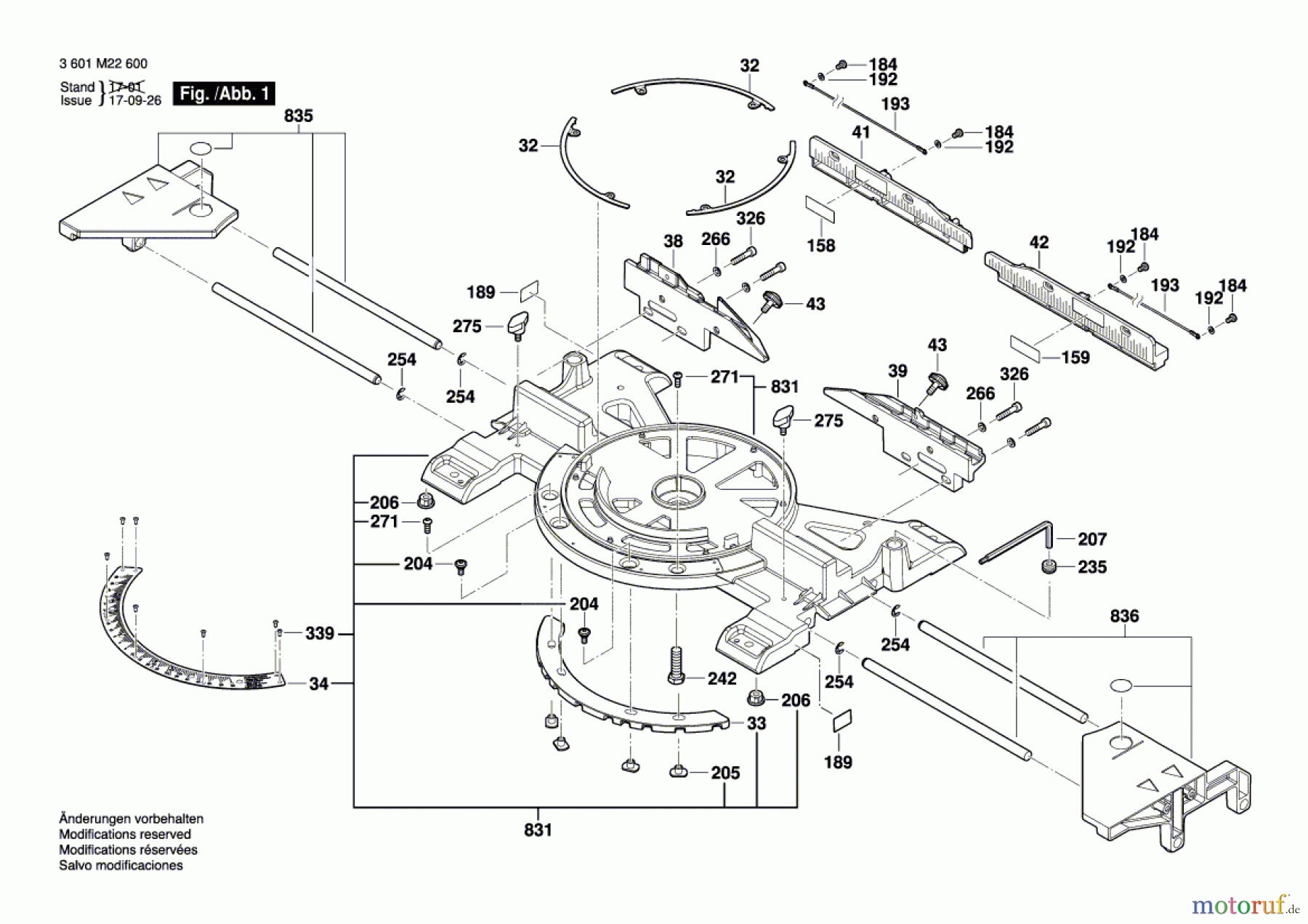  Bosch Werkzeug Kapp-/Gehrungssäge GCM 350-254 Seite 1