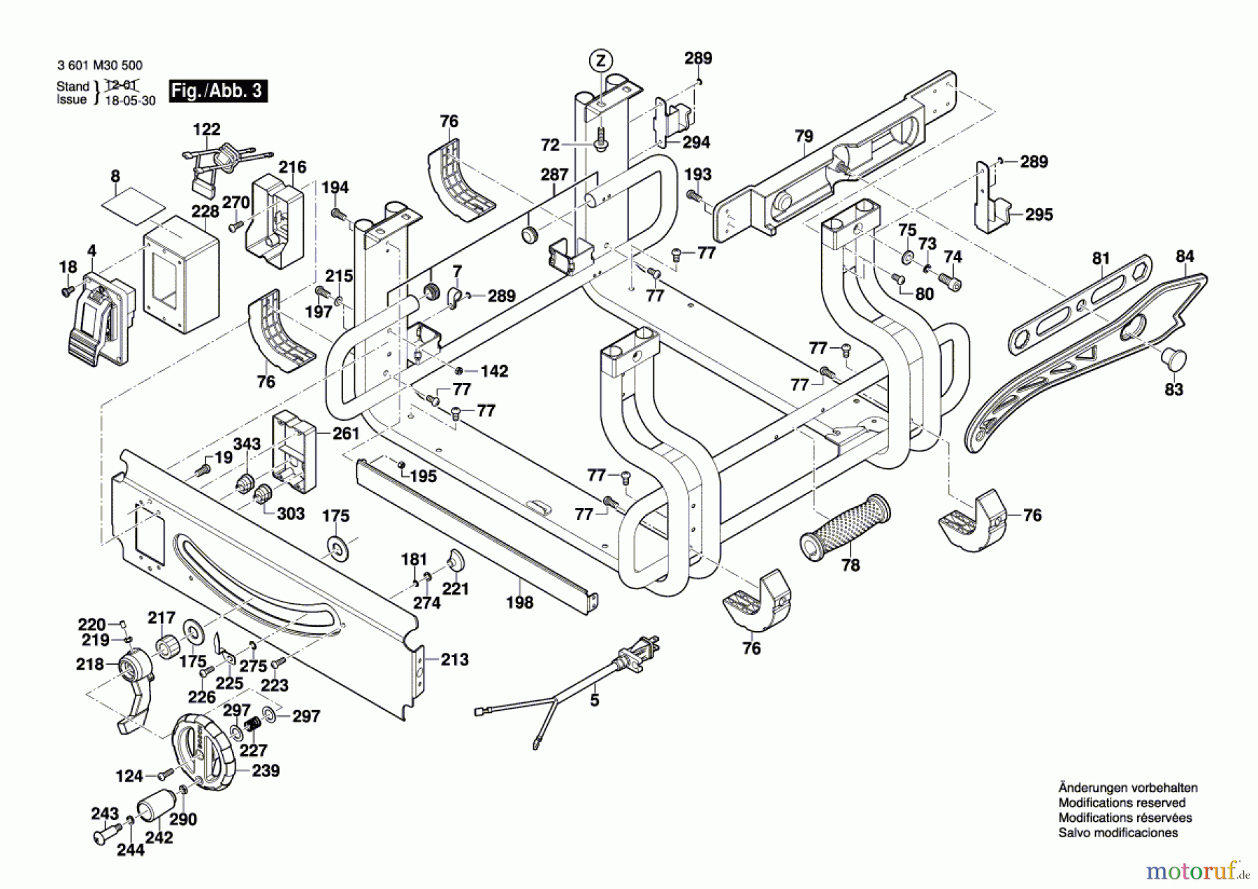  Bosch Werkzeug Tischkreissäge GTS 10 J Seite 3