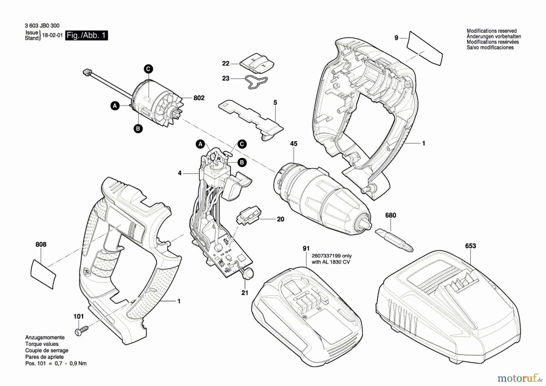  Bosch Akku Werkzeug Akku-Schlagbohrmaschine PSB 18 LI-2 Ergo Seite 1