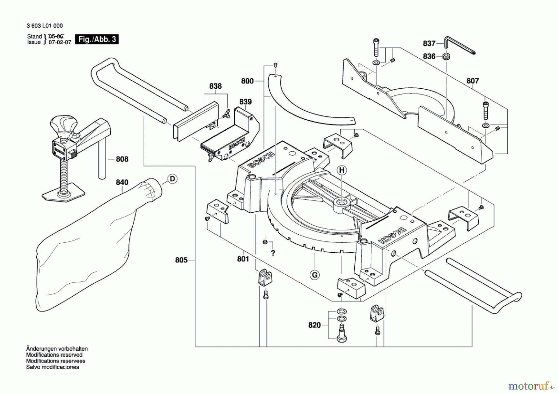  Bosch Werkzeug Kapp-/Gehrungssäge PCM 10 Seite 3