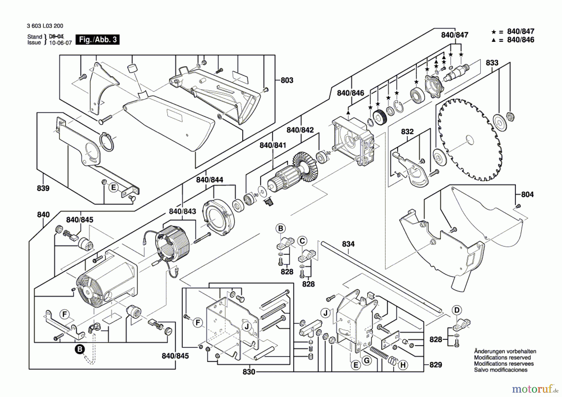  Bosch Werkzeug Tischkreissäge PTS 10 Seite 3