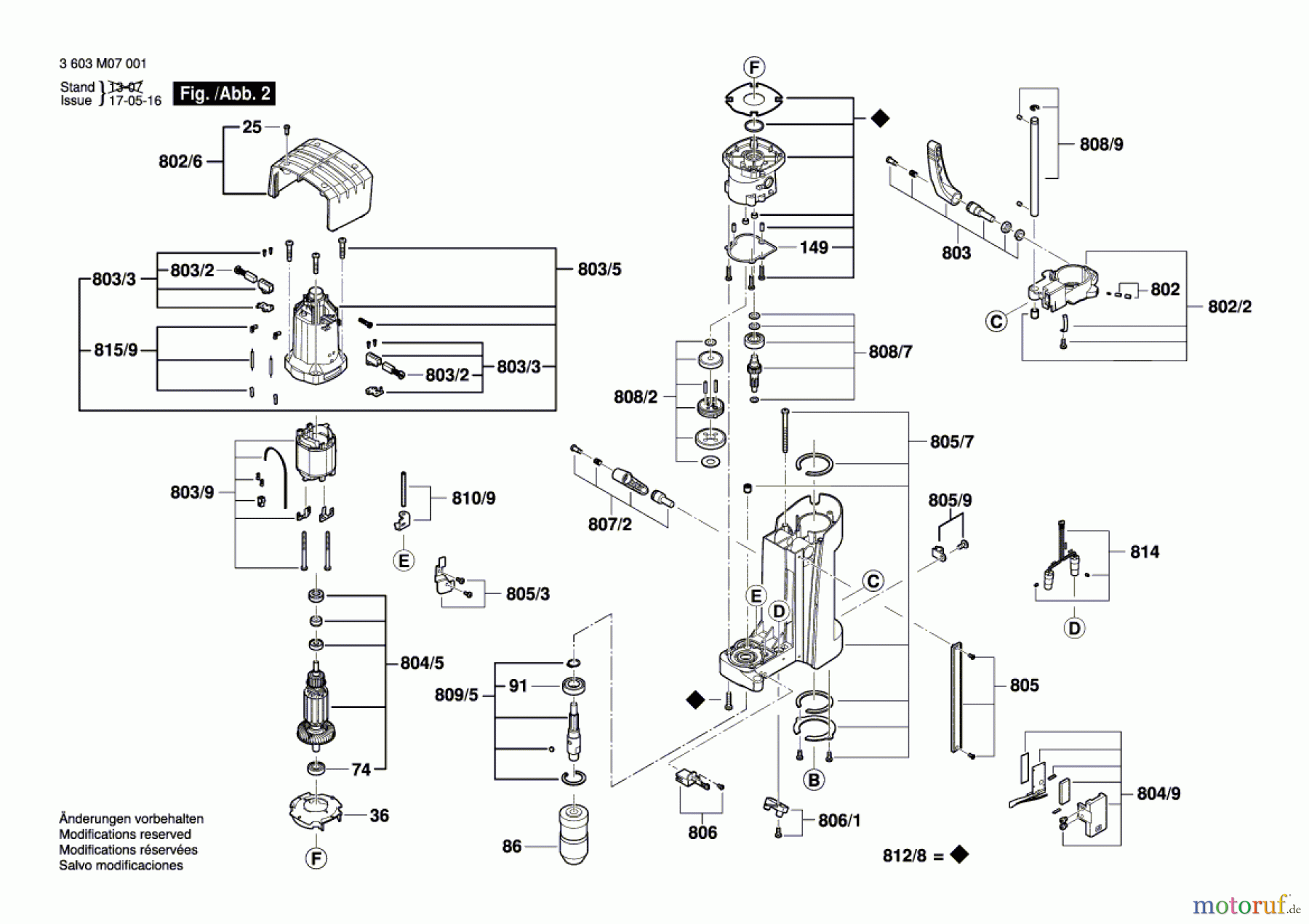  Bosch Werkzeug Tischbohrmaschine PBD 40 Seite 2