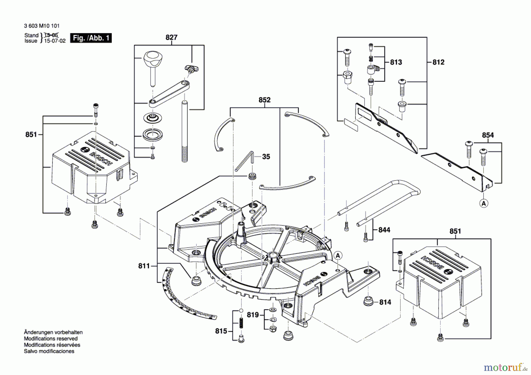  Bosch Werkzeug Kapp-/Gehrungssäge PCM 8 ST Seite 1