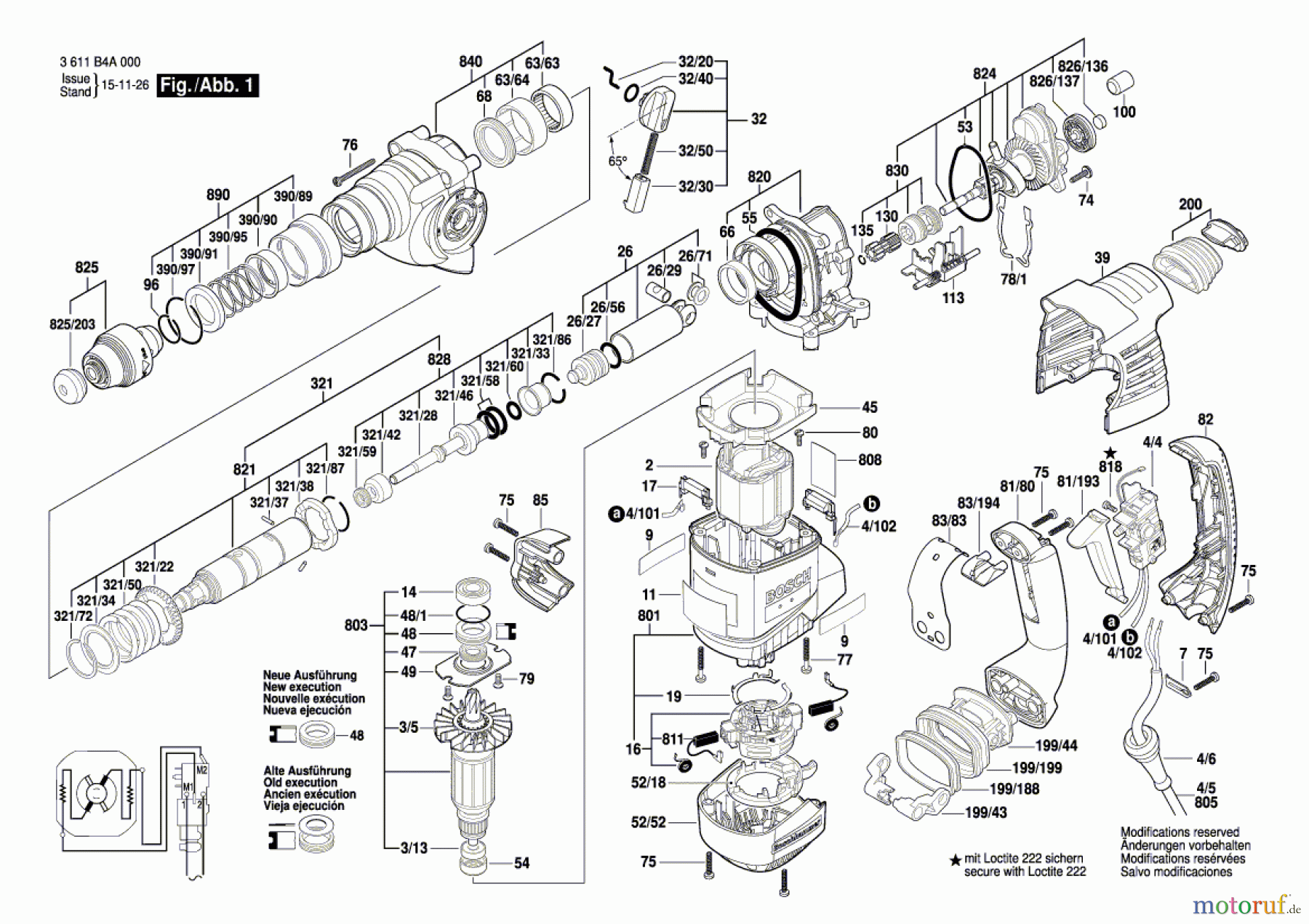  Bosch Werkzeug Bohrhammer GBH 3-28 DFR Seite 1