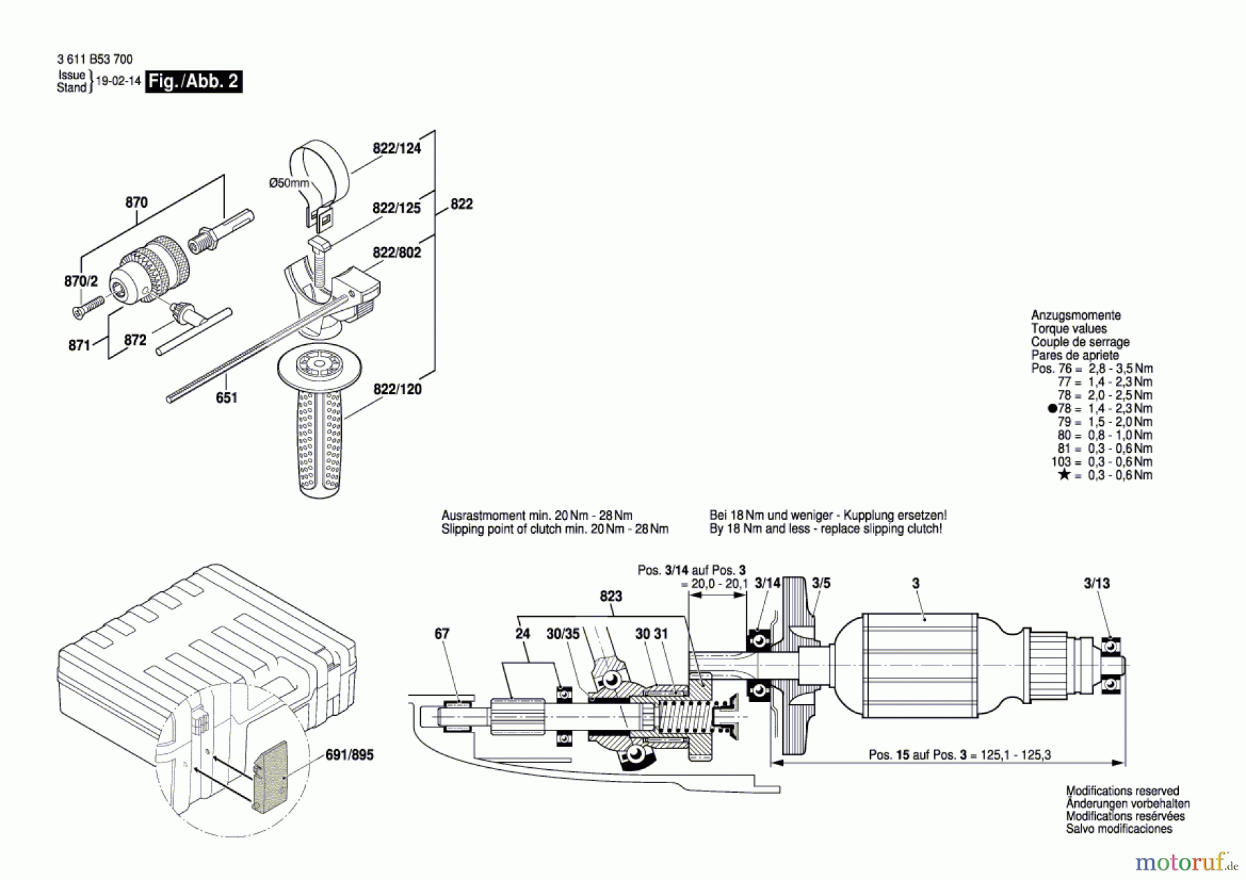  Bosch Werkzeug Bohrhammer GBH 2-26 Seite 2