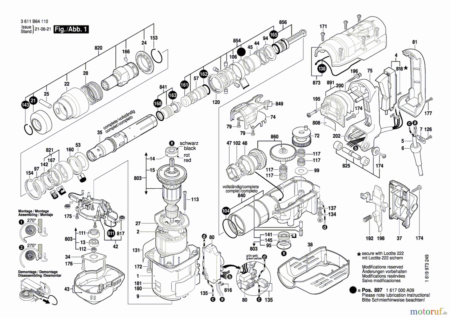  Bosch Werkzeug Bohrhammer 11265EVS Seite 1