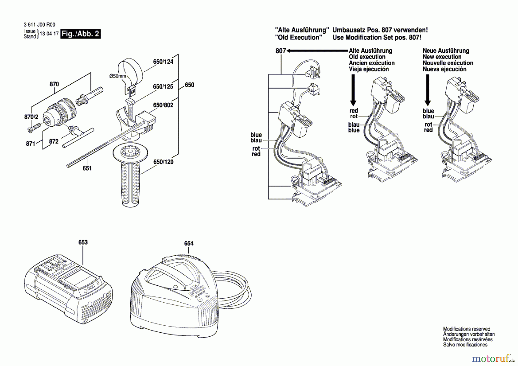  Bosch Werkzeug Bohrhammer GBH 36 V-LI Seite 2