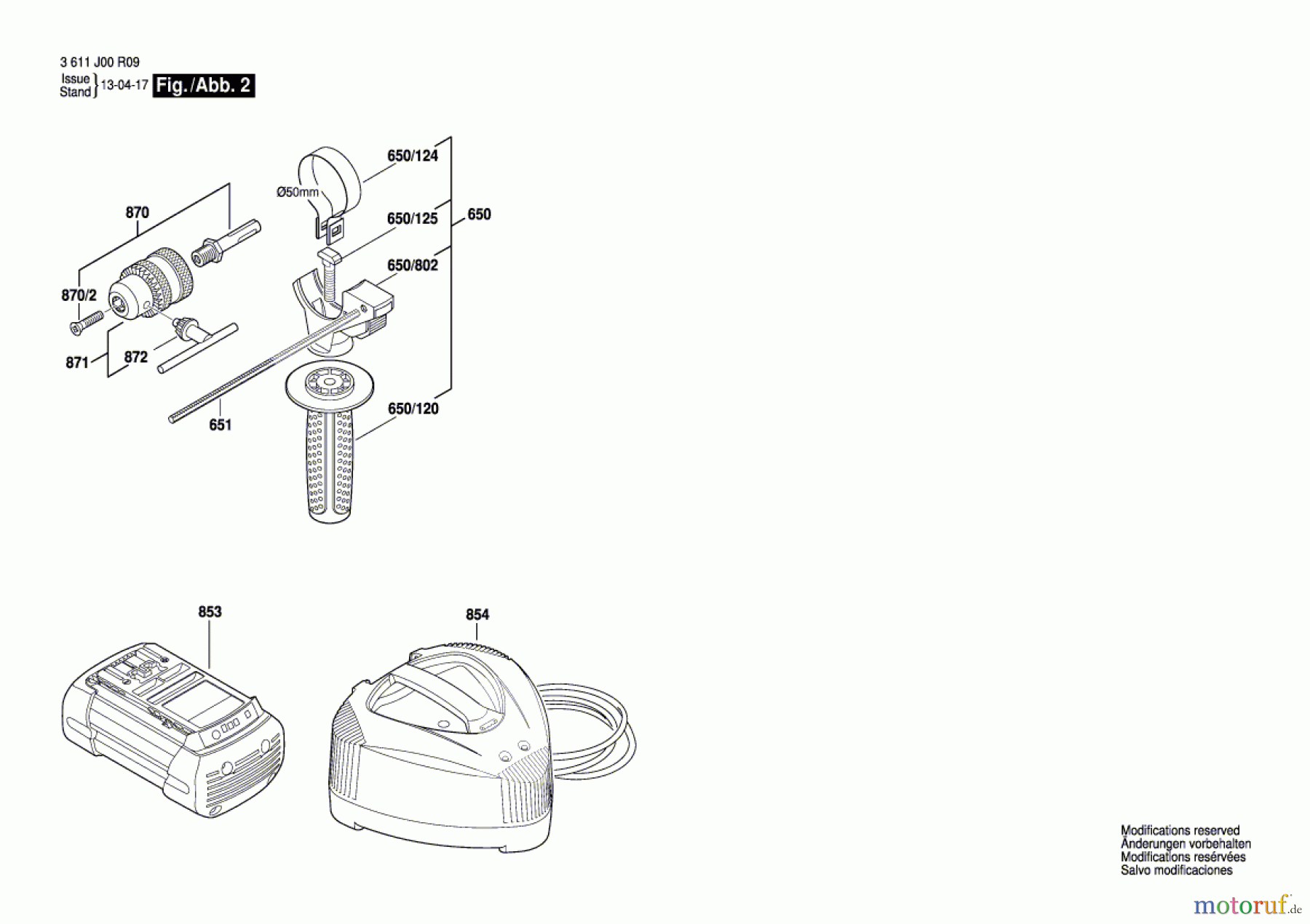  Bosch Werkzeug Bohrhammer BACHD-36 V-LI Seite 2