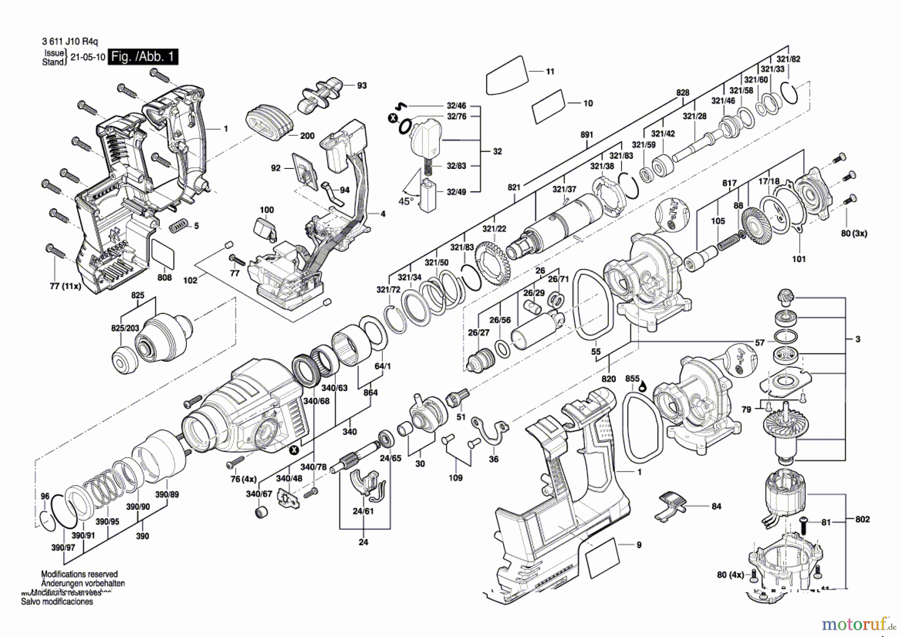  Bosch Akku Werkzeug Akku-Bohrhammer Ramset DD518 Seite 1