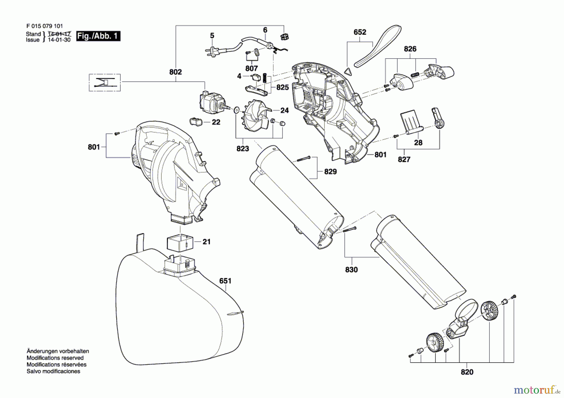  Bosch Werkzeug Druckgebläse 0791 Seite 1