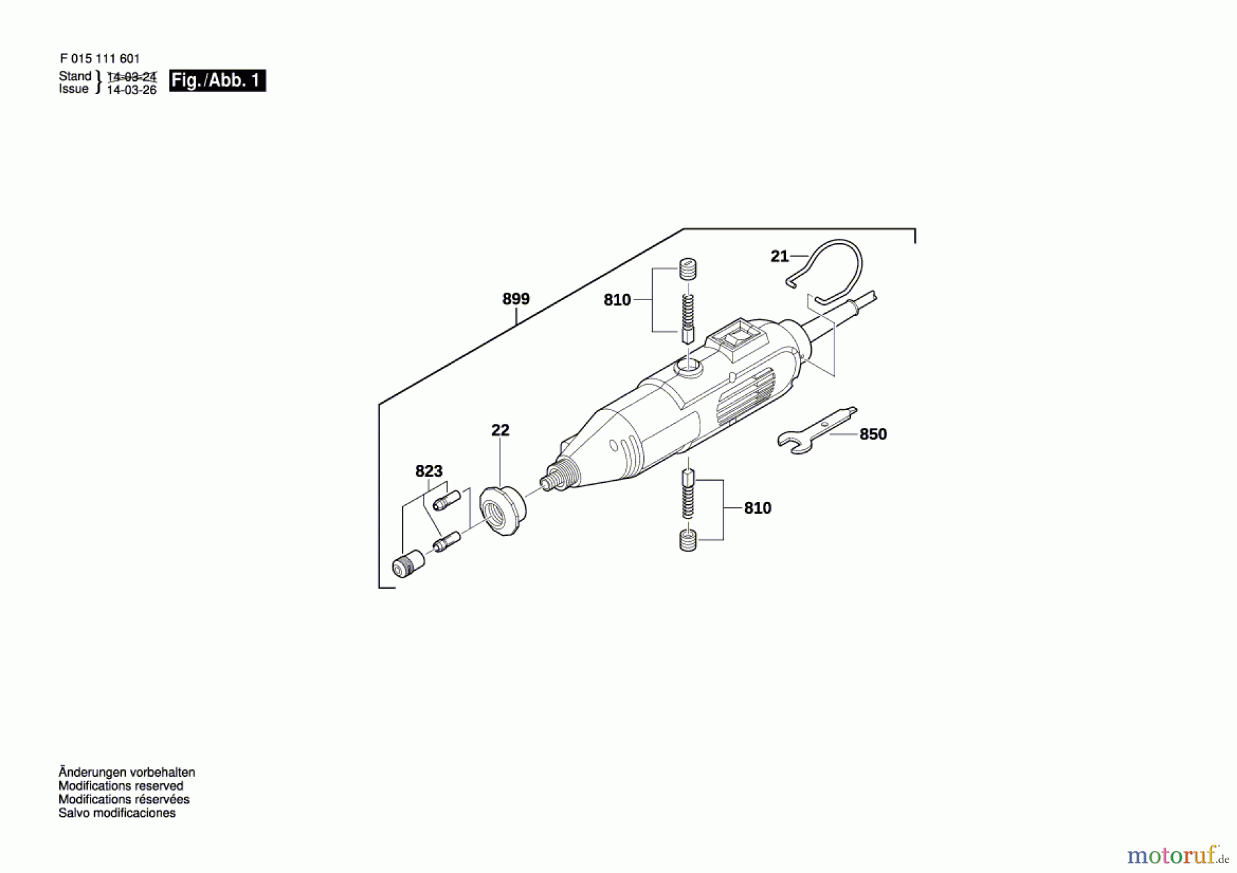  Bosch Werkzeug Drehwerkzeug 1116 Seite 1