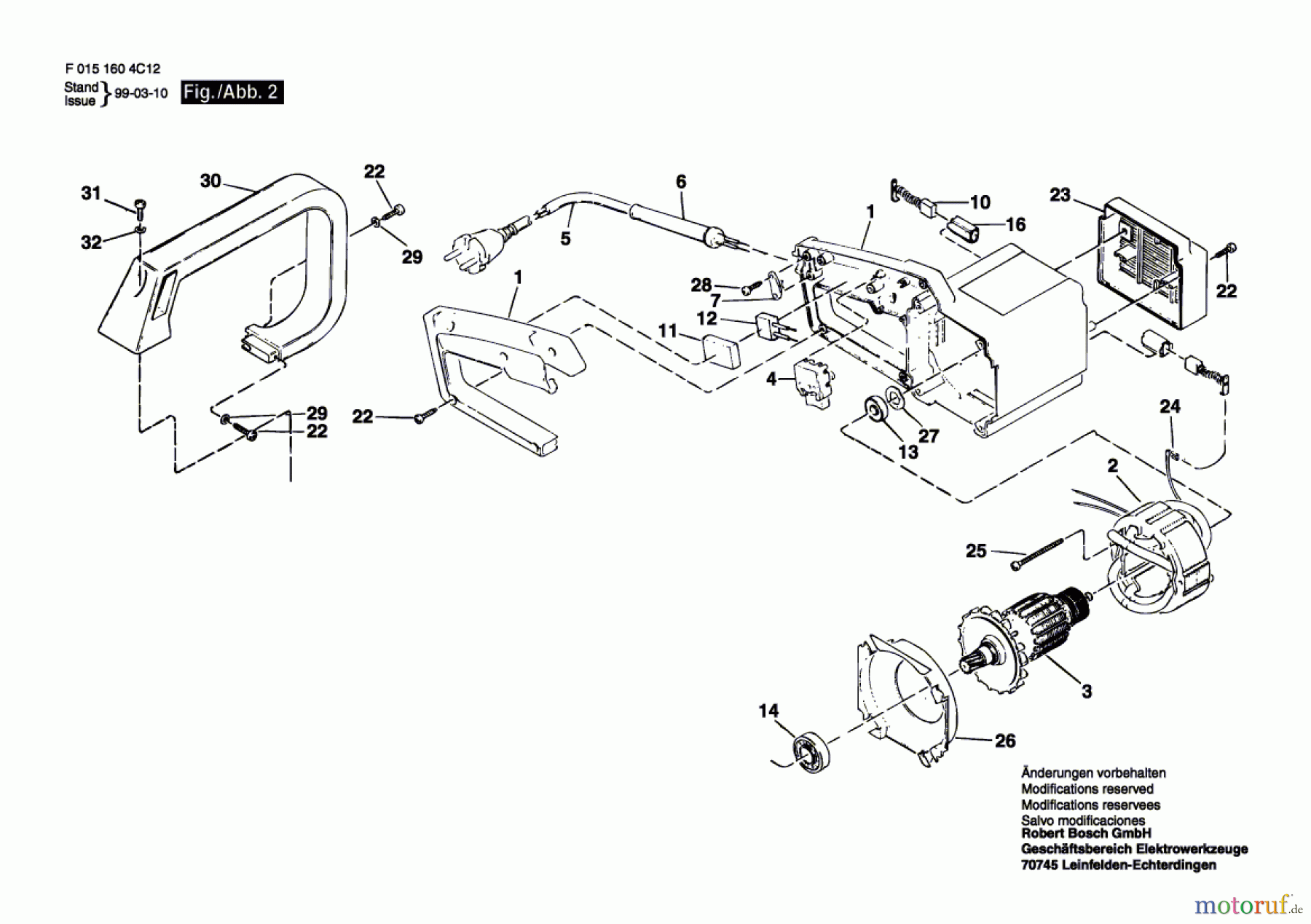  Bosch Gartengeräte Kettensäge 1604H1 Seite 2