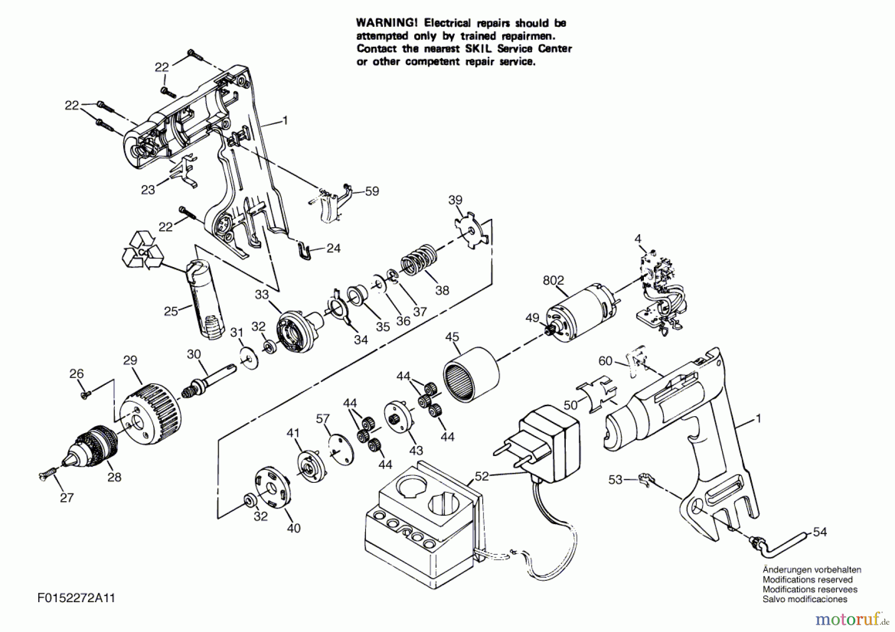  Bosch Werkzeug Bohrschrauber 2272 Seite 1