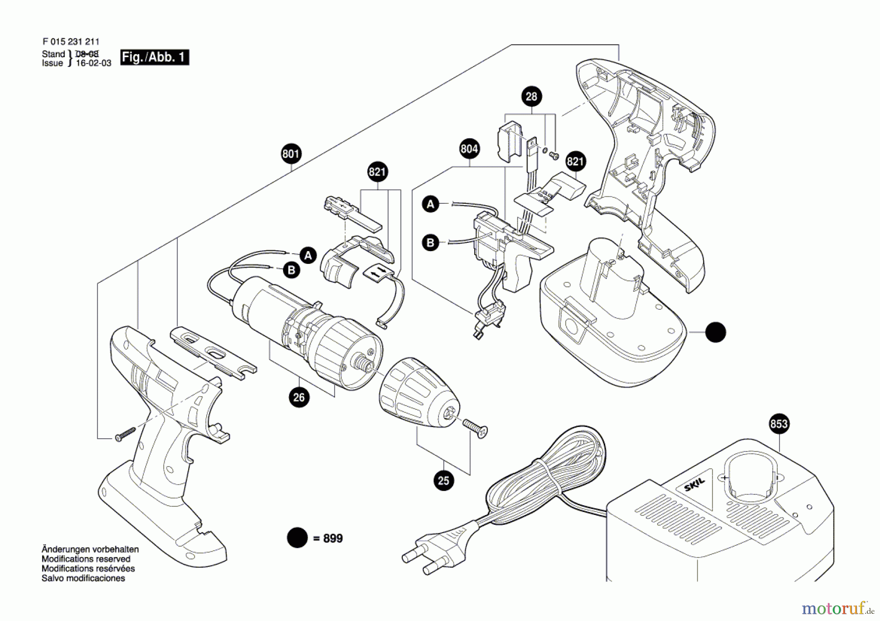  Bosch Akku Werkzeug Akku-Bohrmaschine 2312 Seite 1