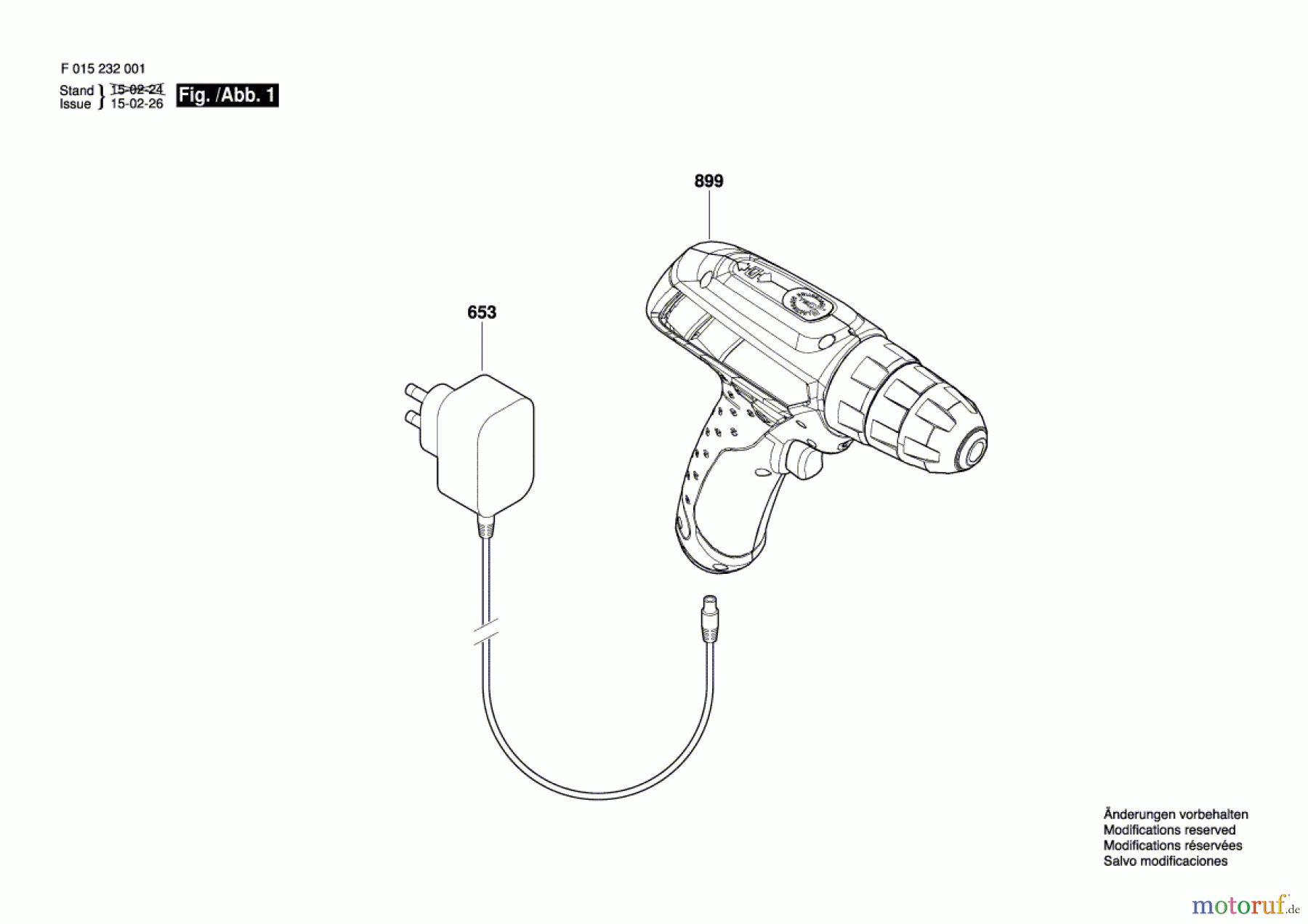  Bosch Akku Werkzeug Akku-Bohrschrauber 2320 Seite 1